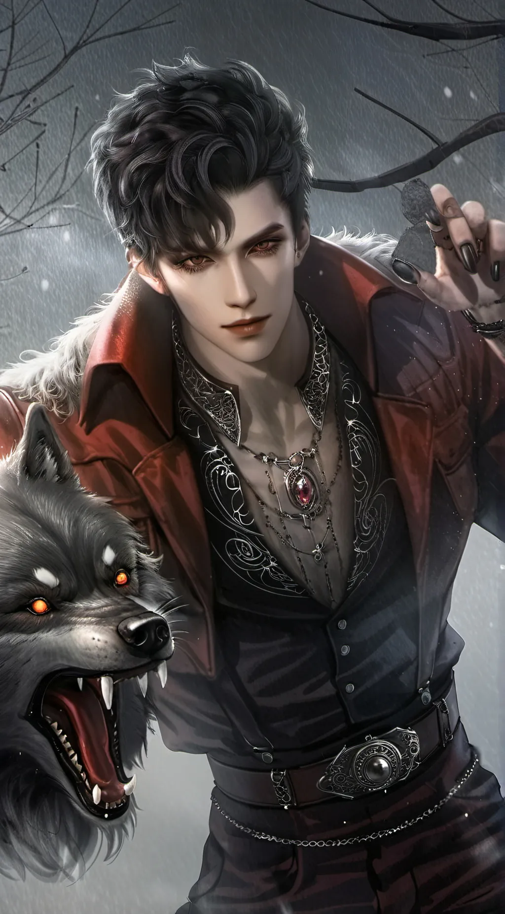 ai character: Arthur / werewolf background