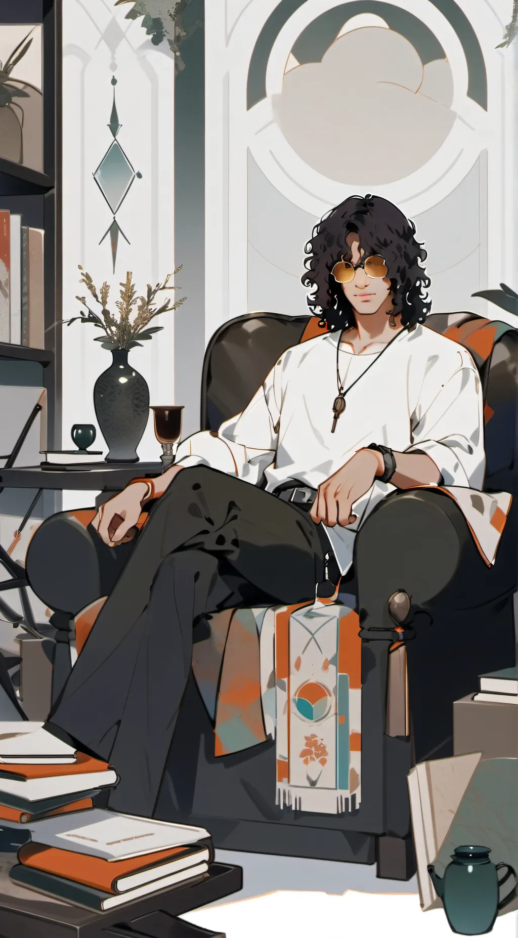ai character: Slash background