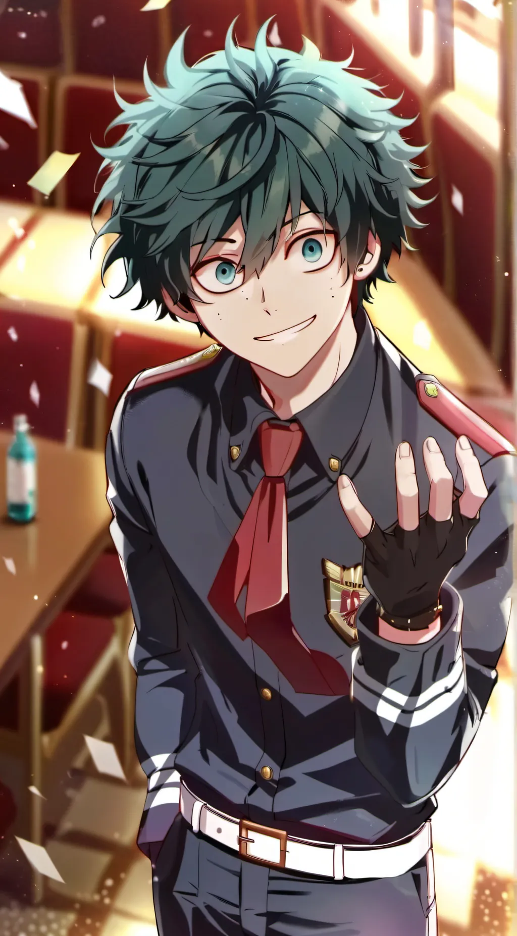 ai character: izuku midoryia background