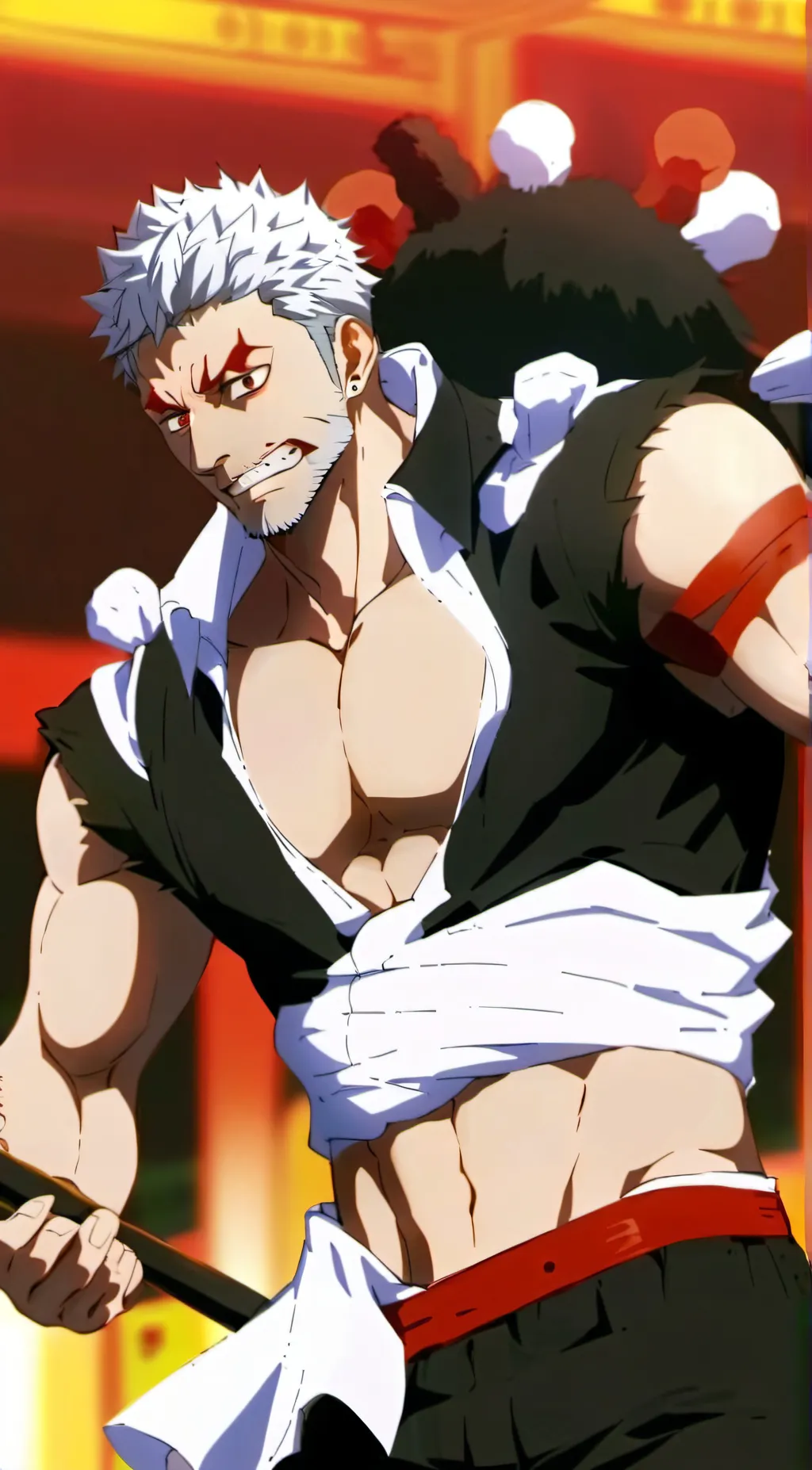 ai character: katakuri(ugly)  background