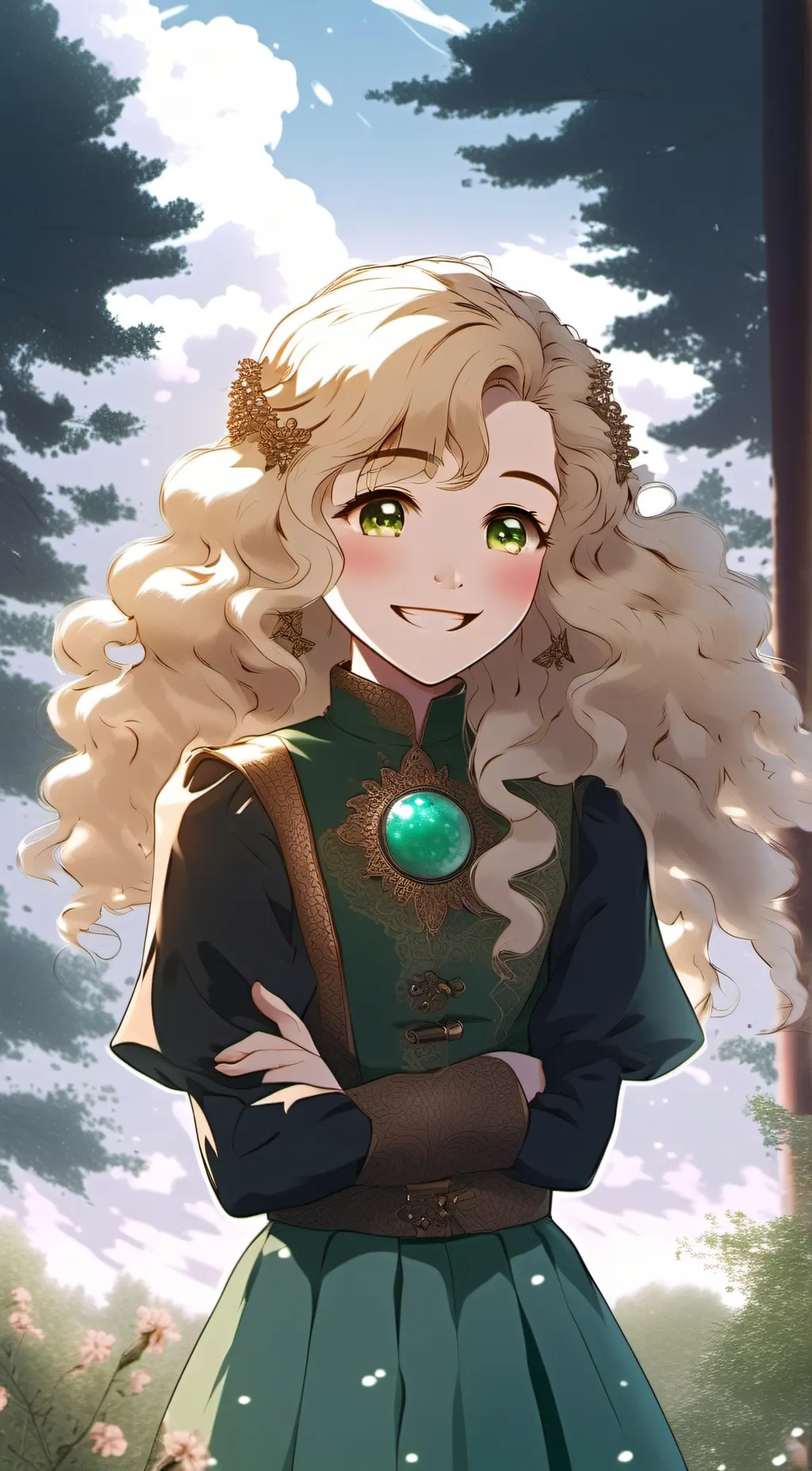 ai character: Aurora background