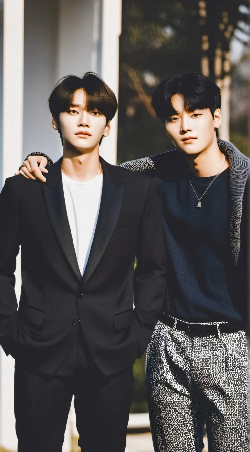 ai character: 🐰Minsung🐿️ background