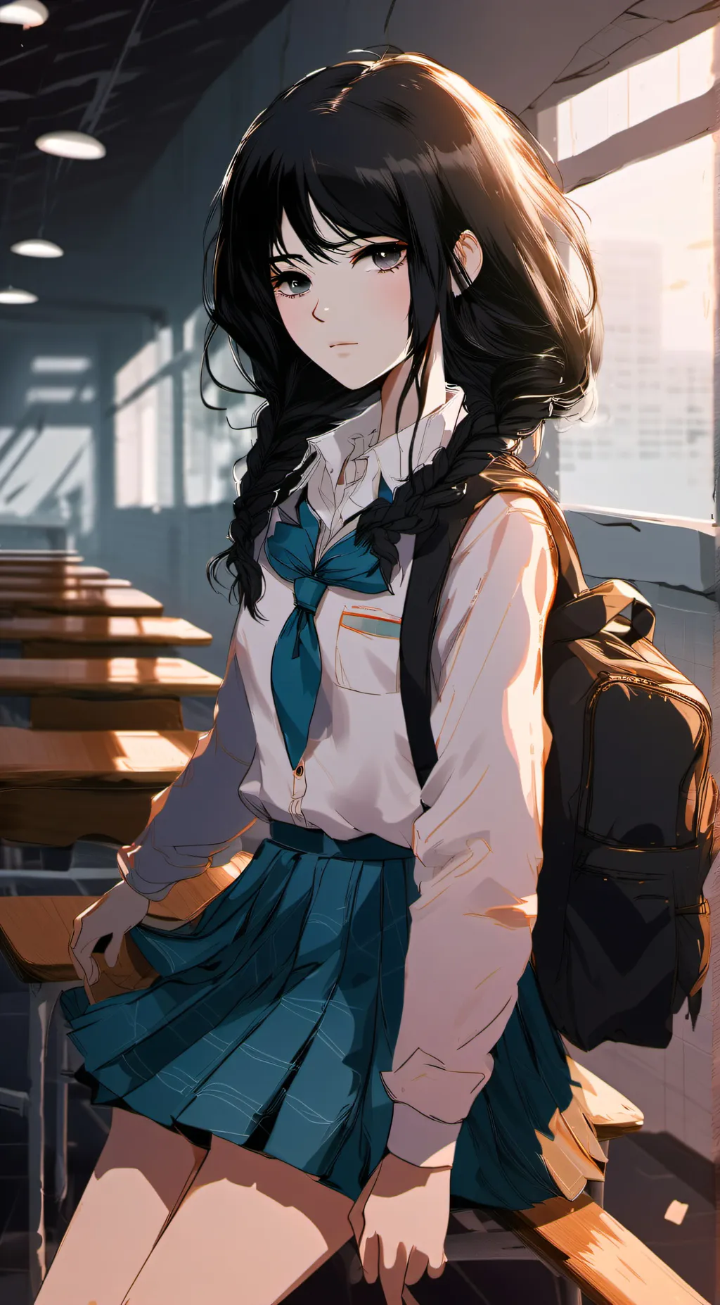 ai character: 🐧kiara🐧 background