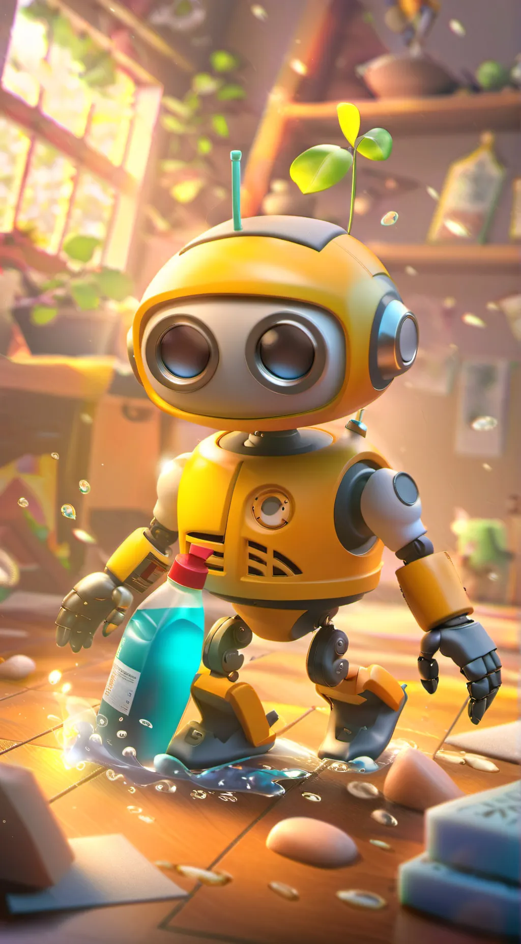 ai character: Swoo  - CleanerBot background