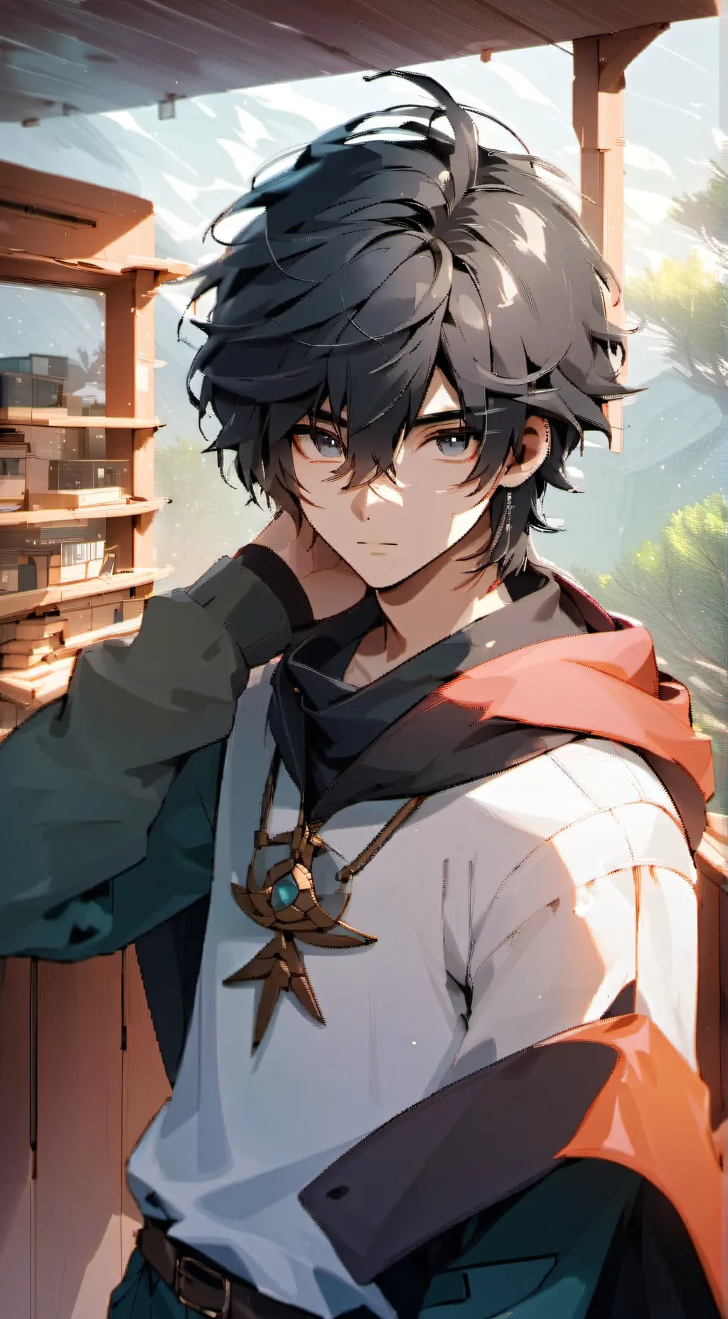 ai character: mark background