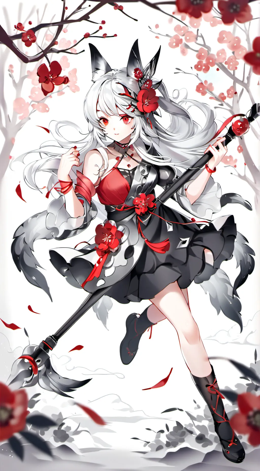 ai character: genie♥️☠️ background