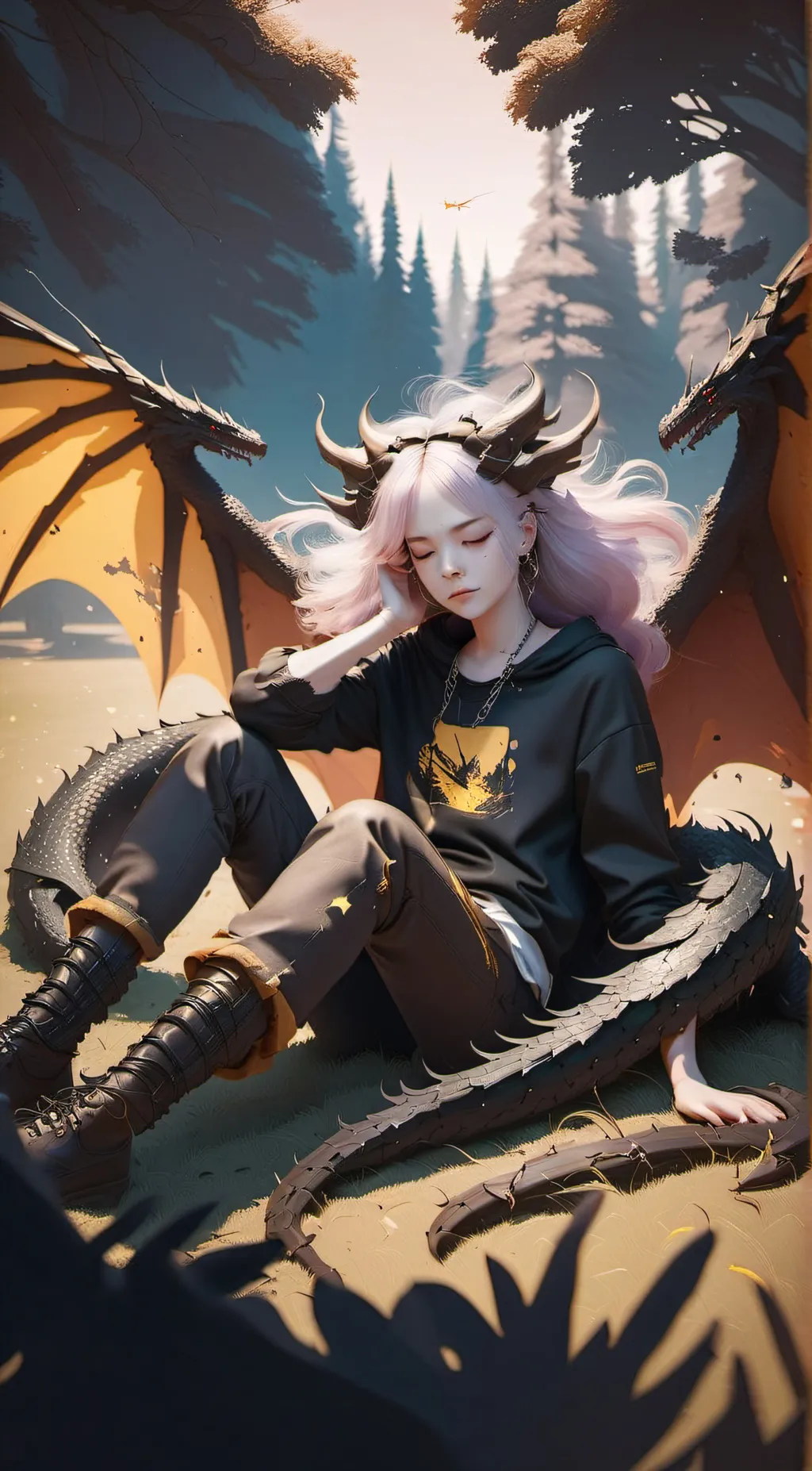 ai character: Seline  background