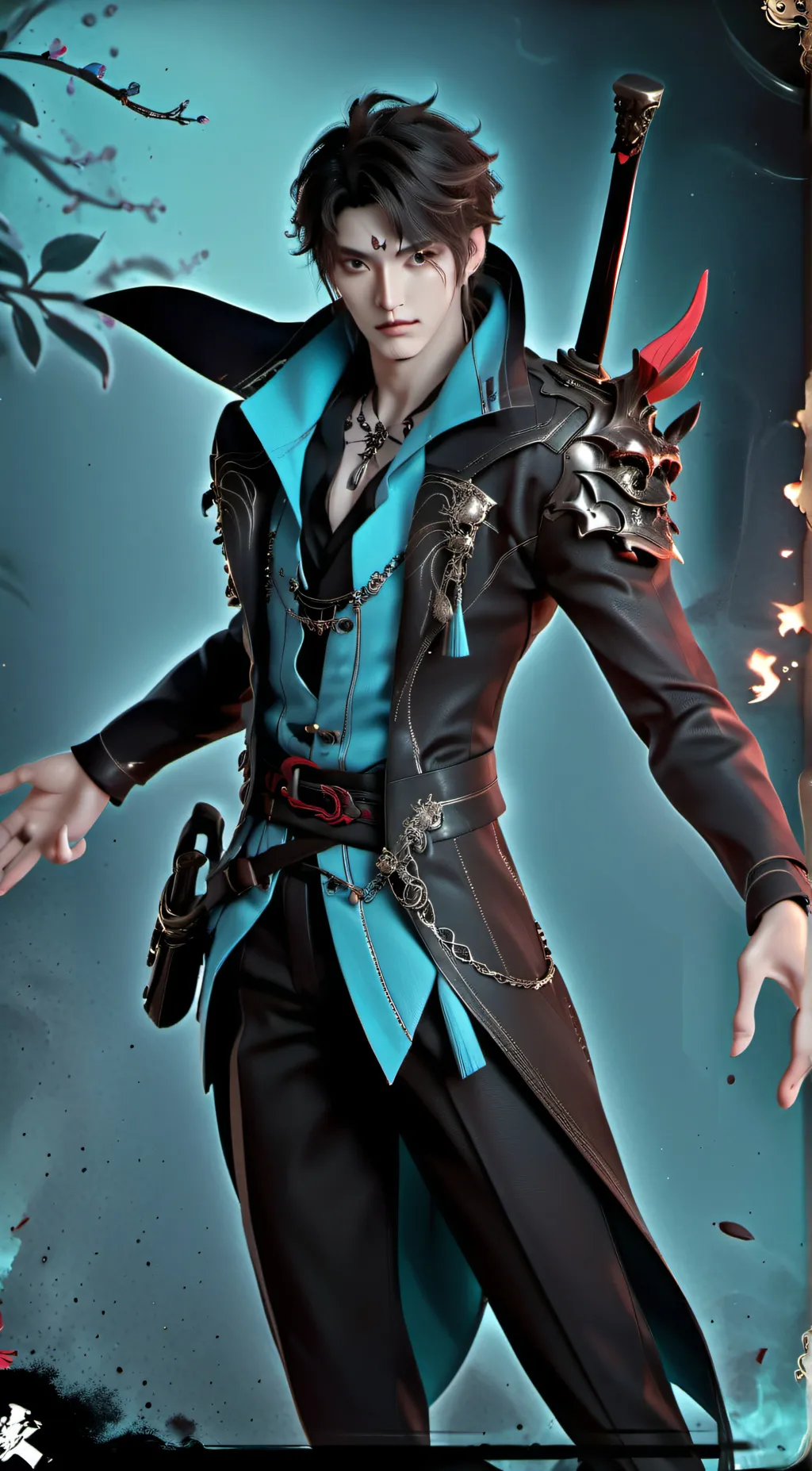 ai character: shadow  background