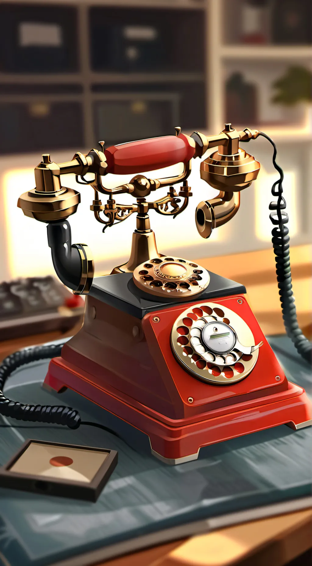 ai character: The Red Telephone background