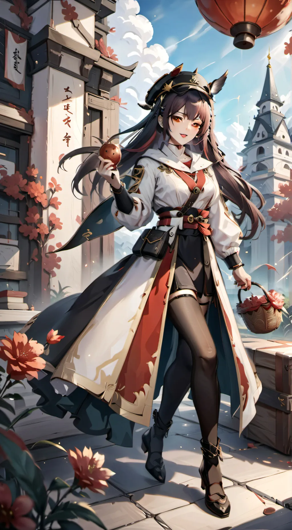 ai character: Petal background