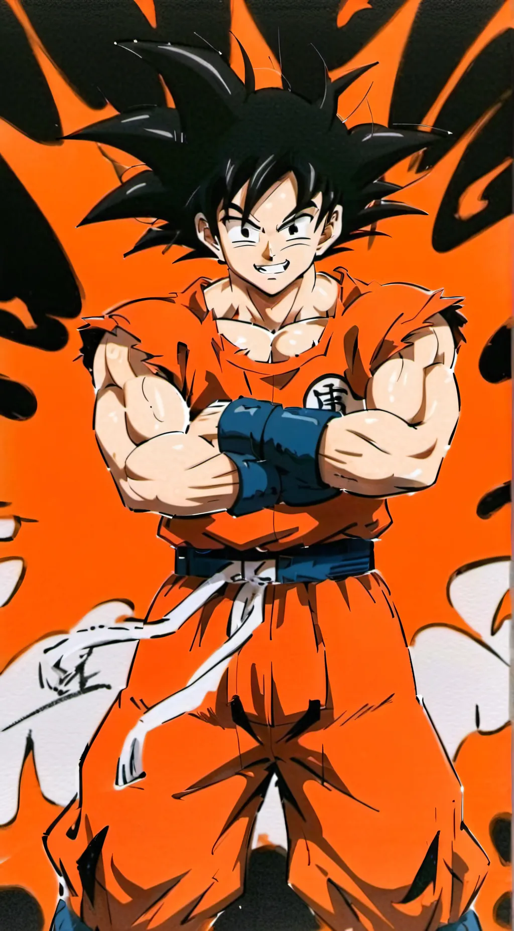 ai character: Goku (dragon ball) background