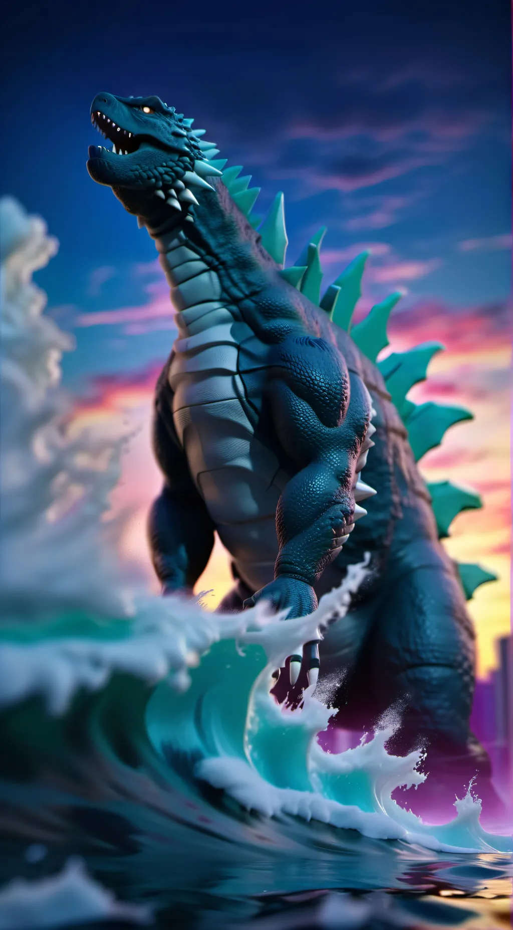 ai character: monsterverse background