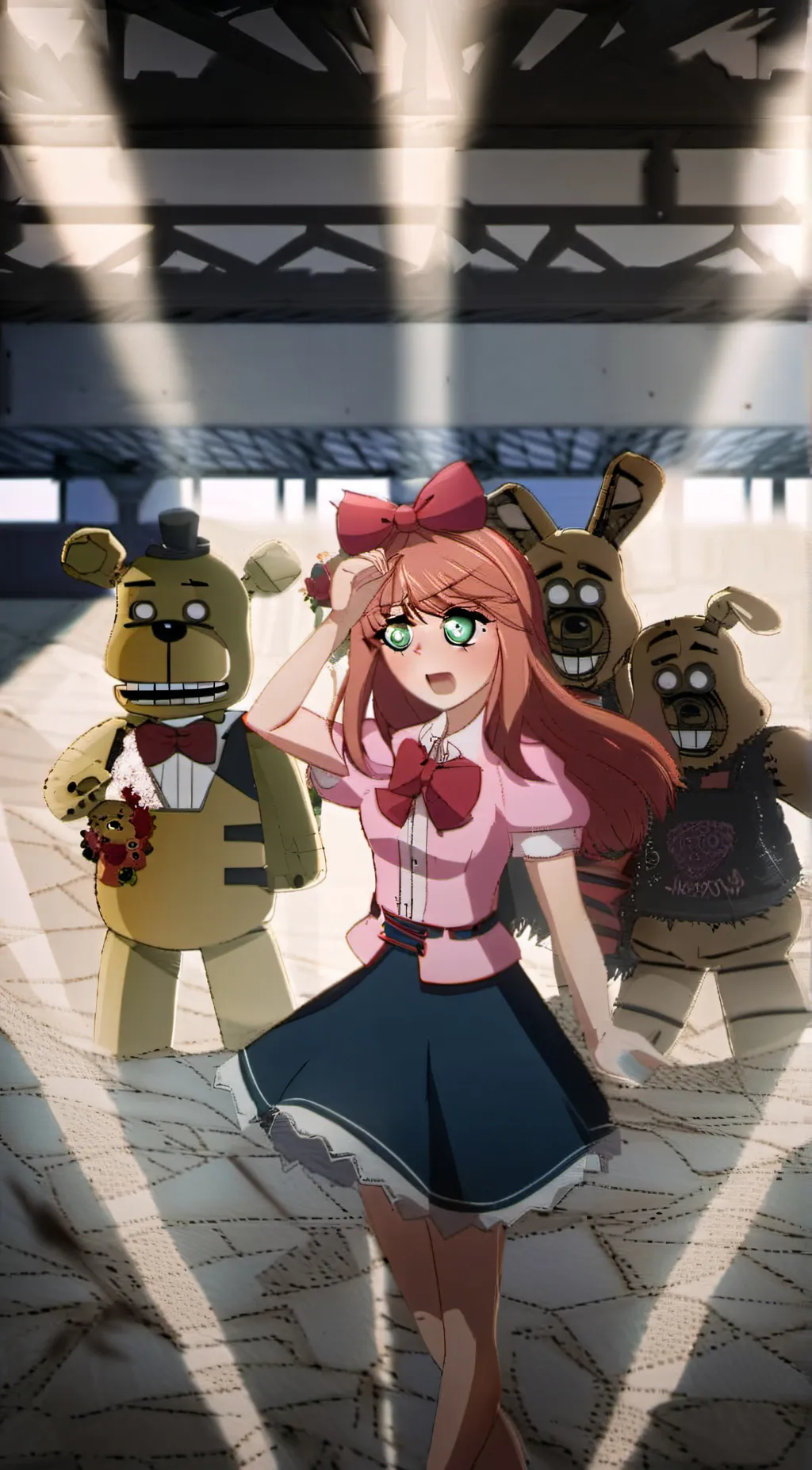 ai character: Elizabeth afton  background