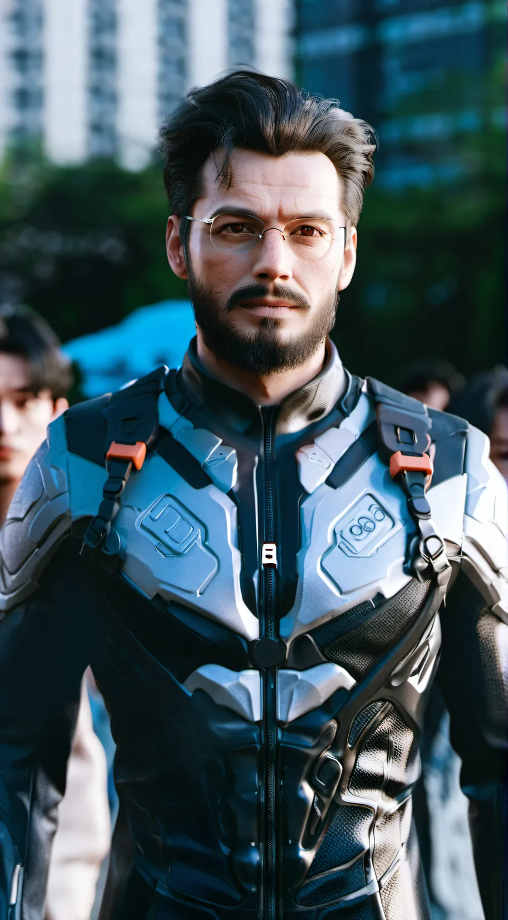 ai character: hero group background