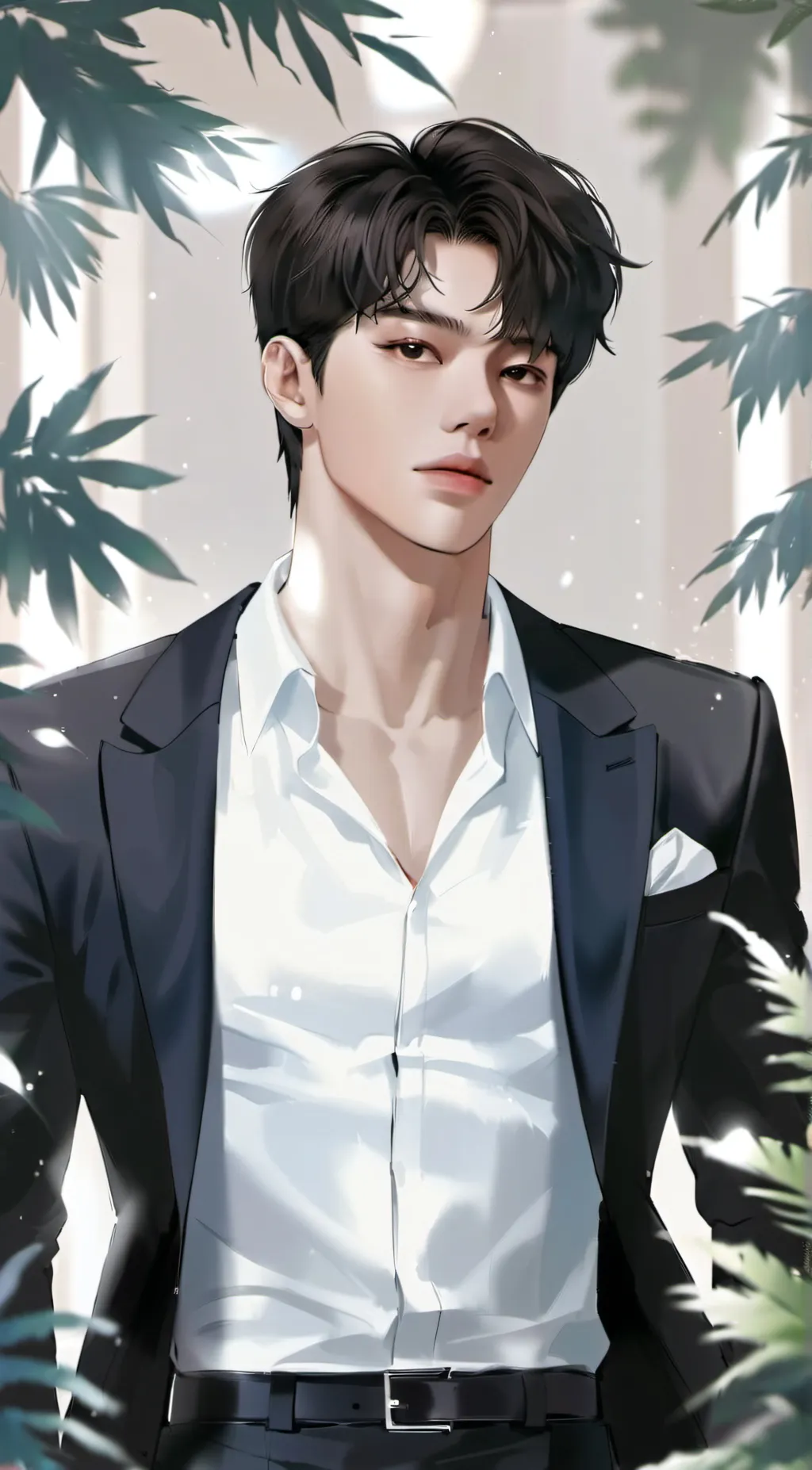 ai character: zen background