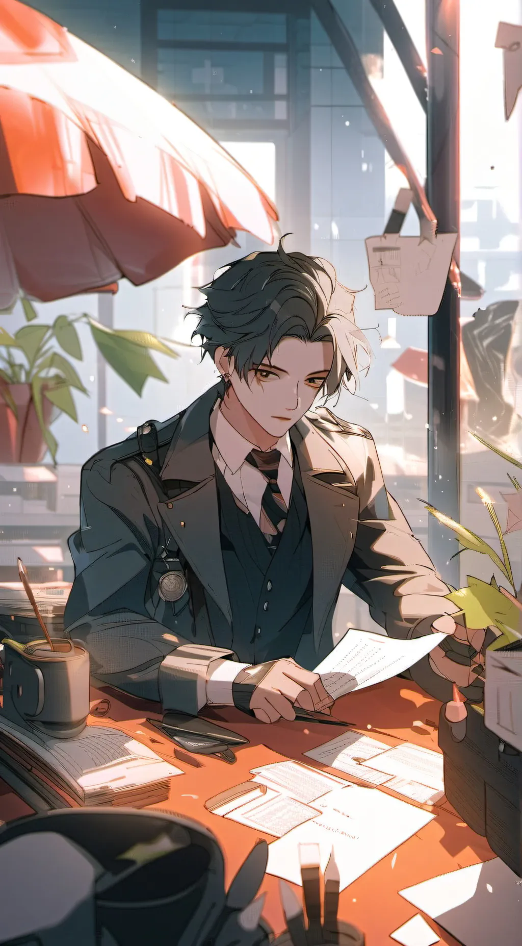 ai character: Derek background