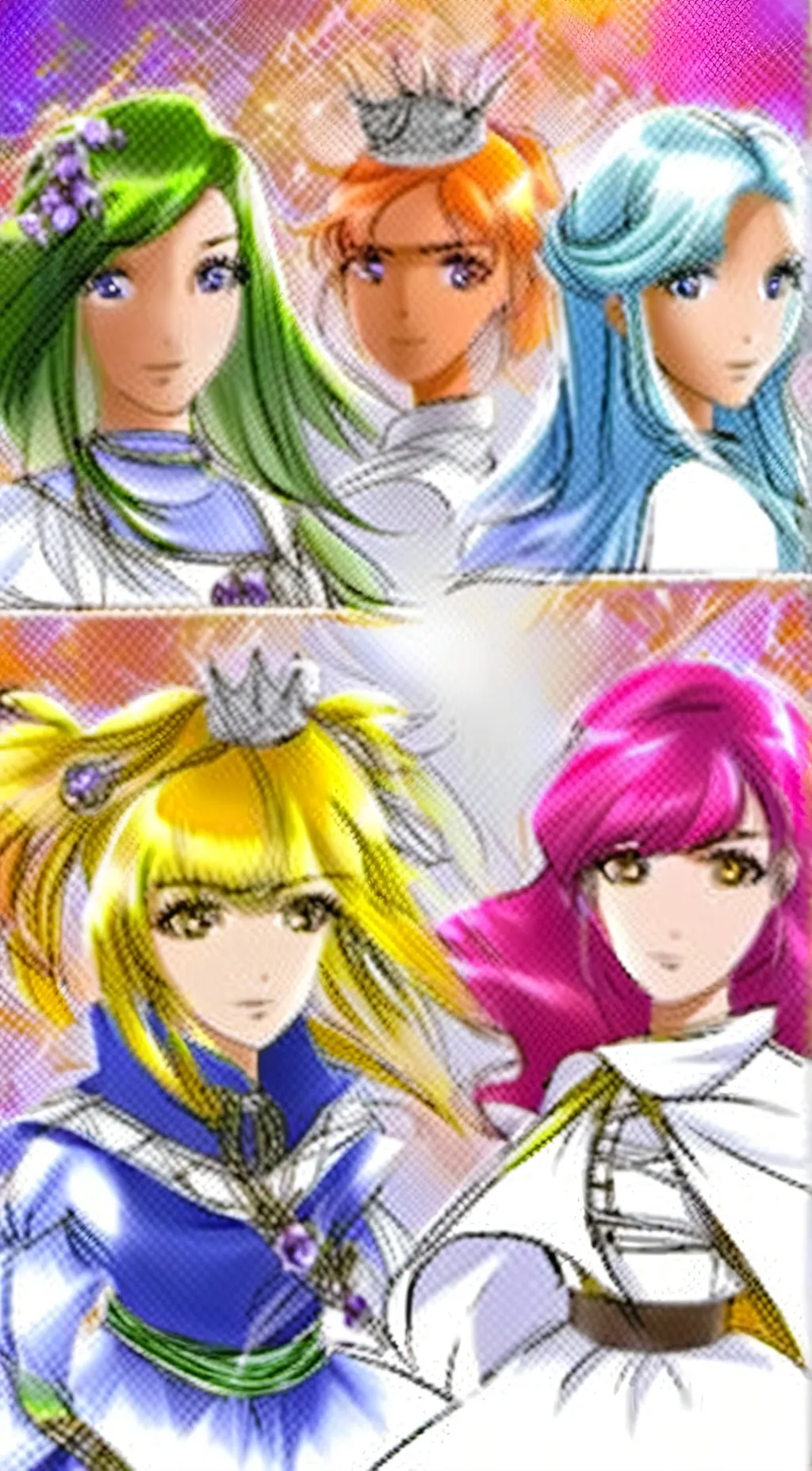 ai character: Glitter Force background