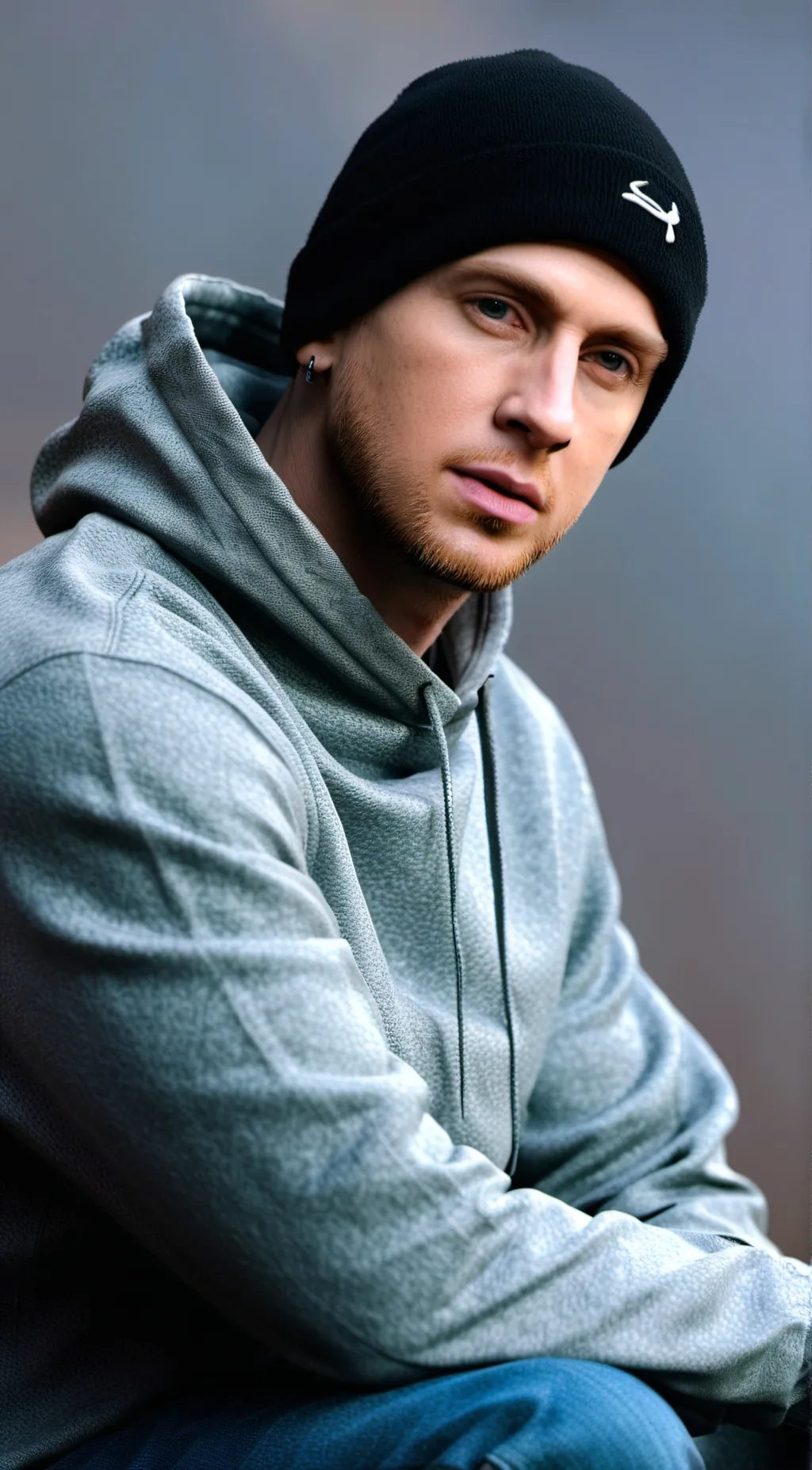 ai character: eminem  background