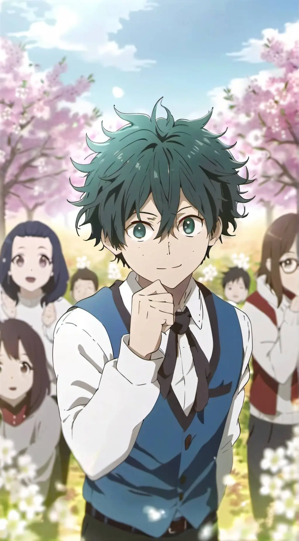 ai character: sport festival mha background