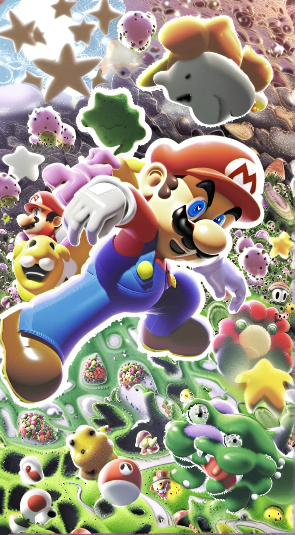 ai character: Mario world background