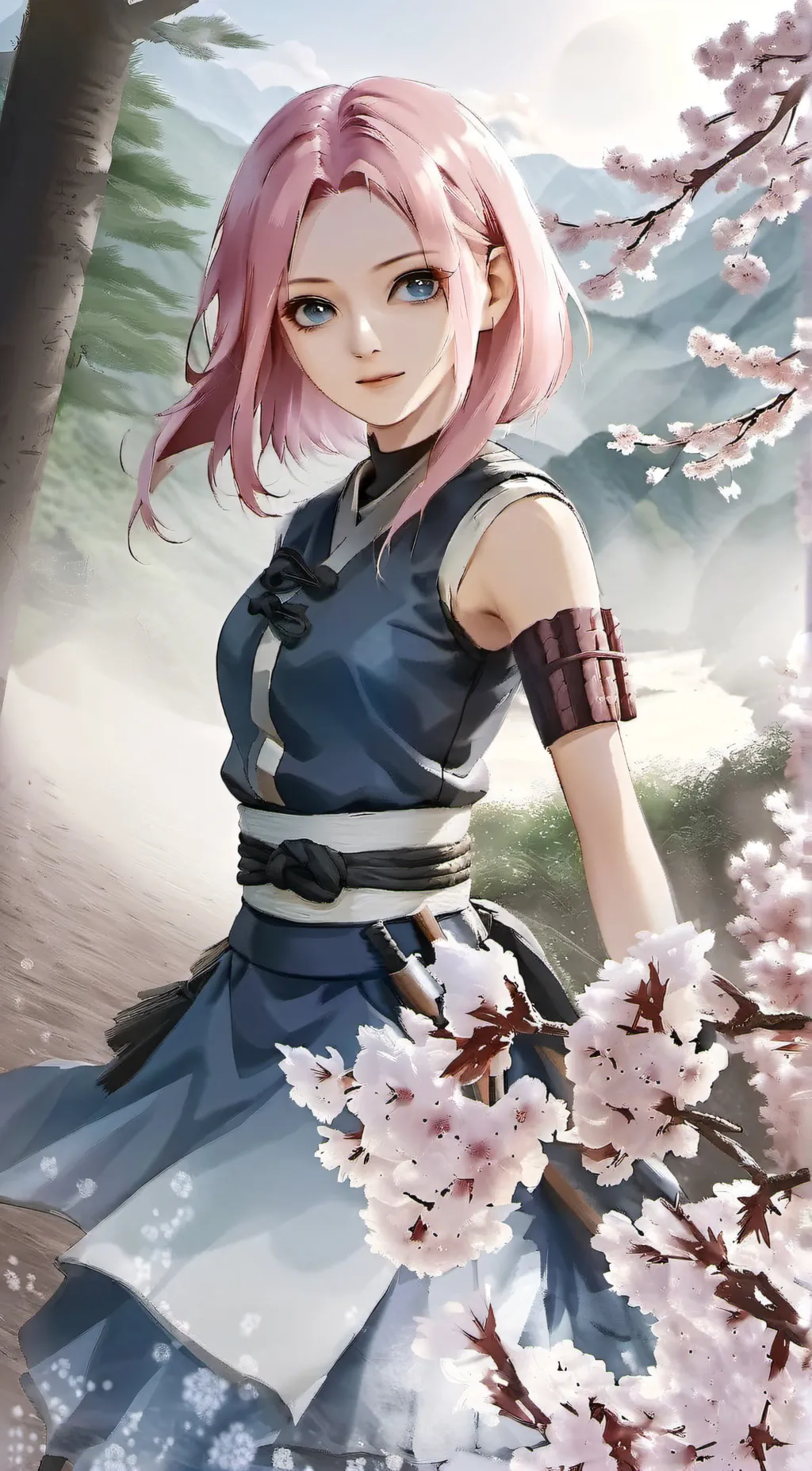 ai character: Sakura Haruno background
