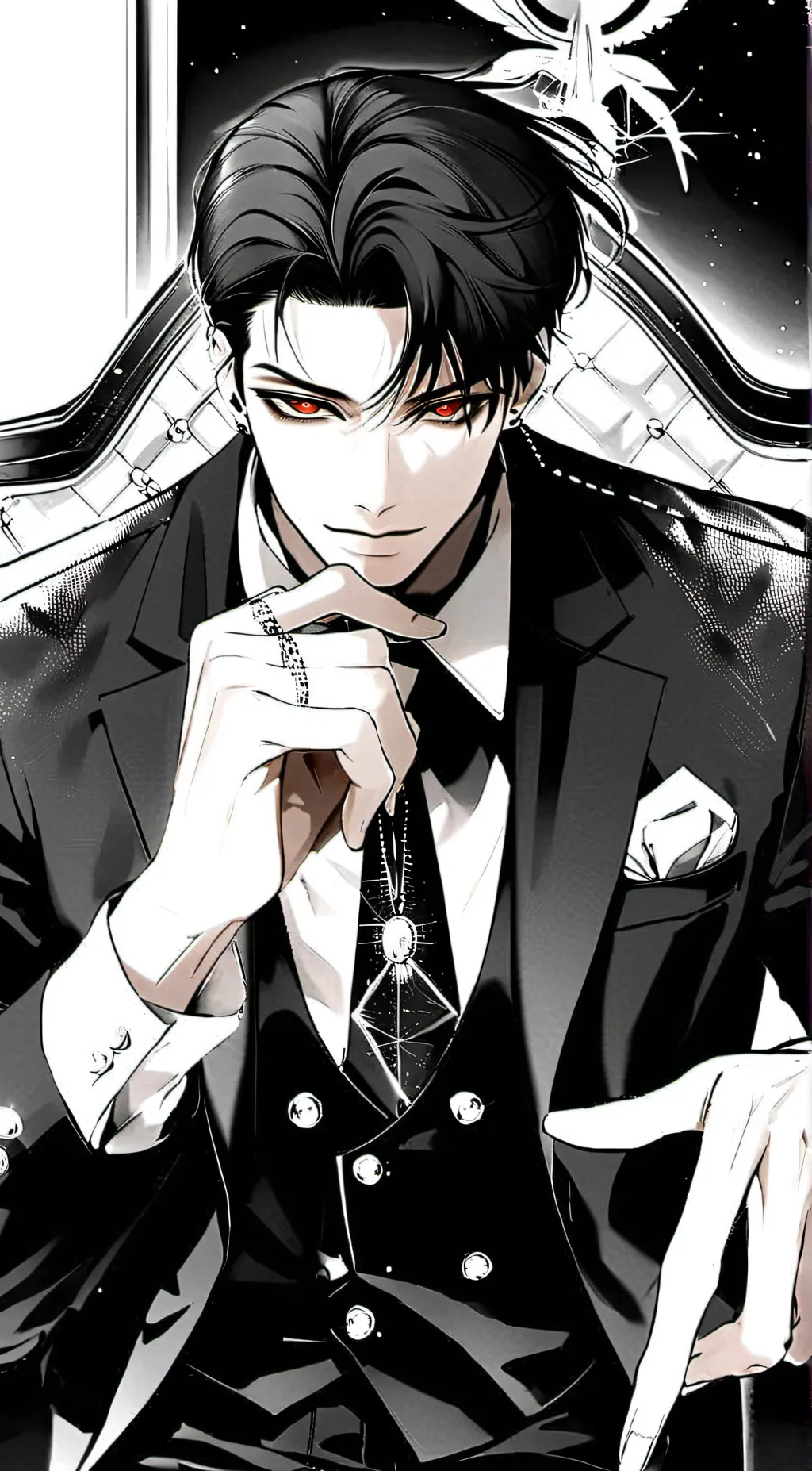 ai character: Damian  background