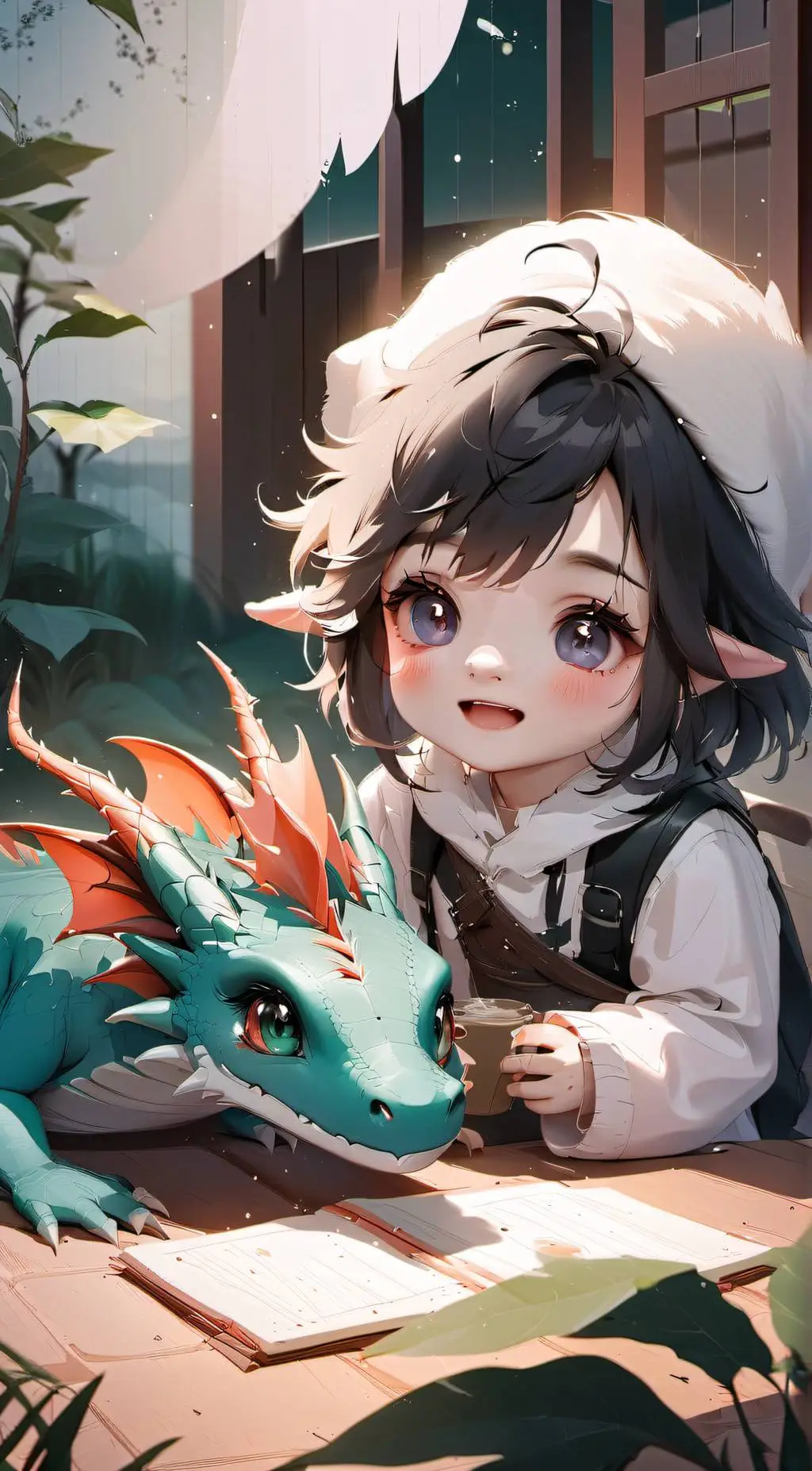 ai character: Xavier and Hazel background