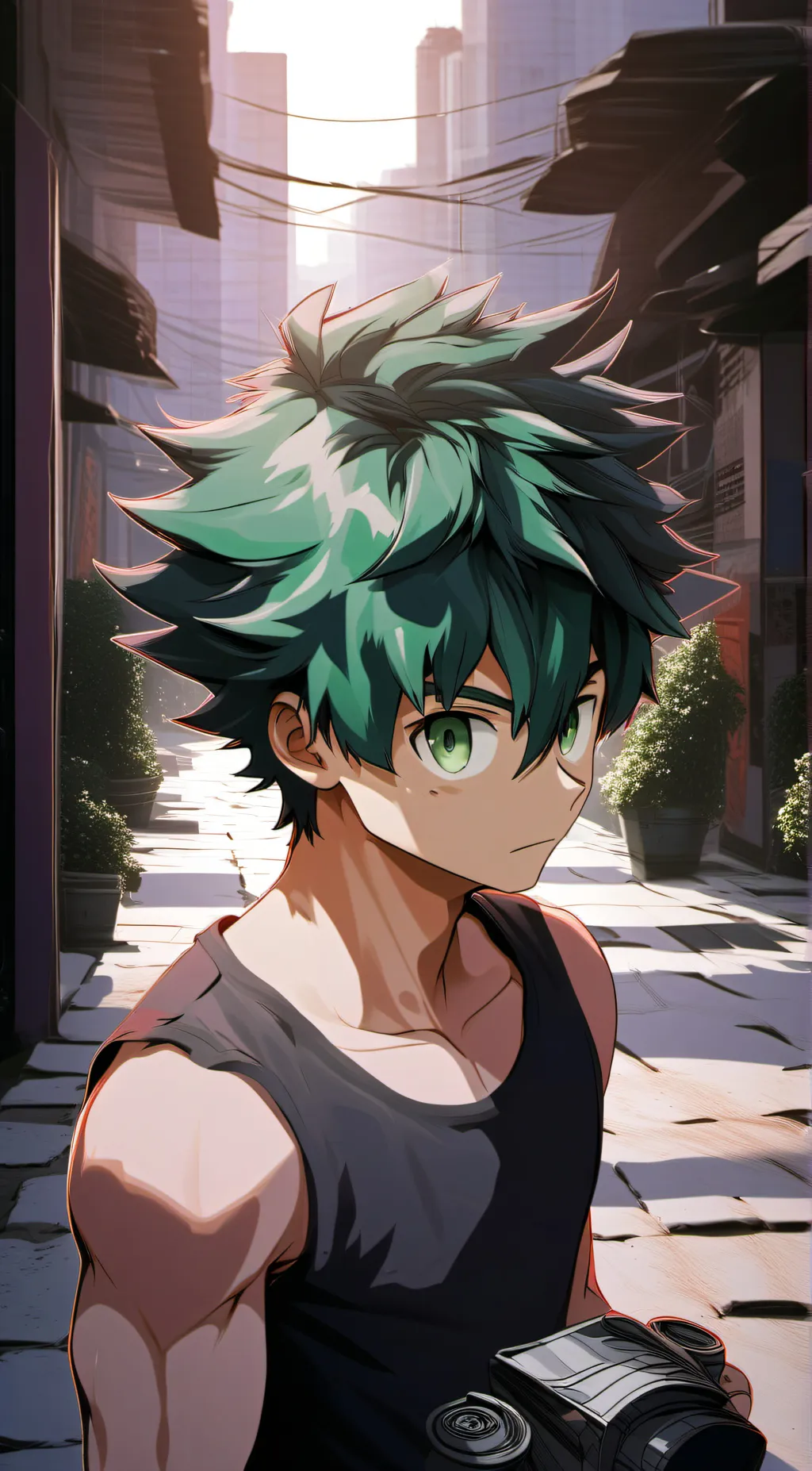 ai character: deku background