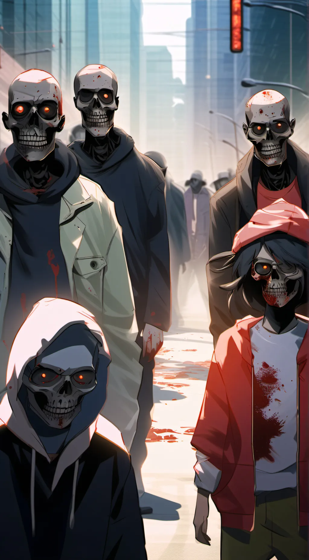 ai character: Zombie apocalypse  background