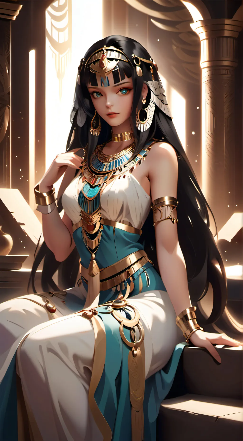ai character: Cleopatra background