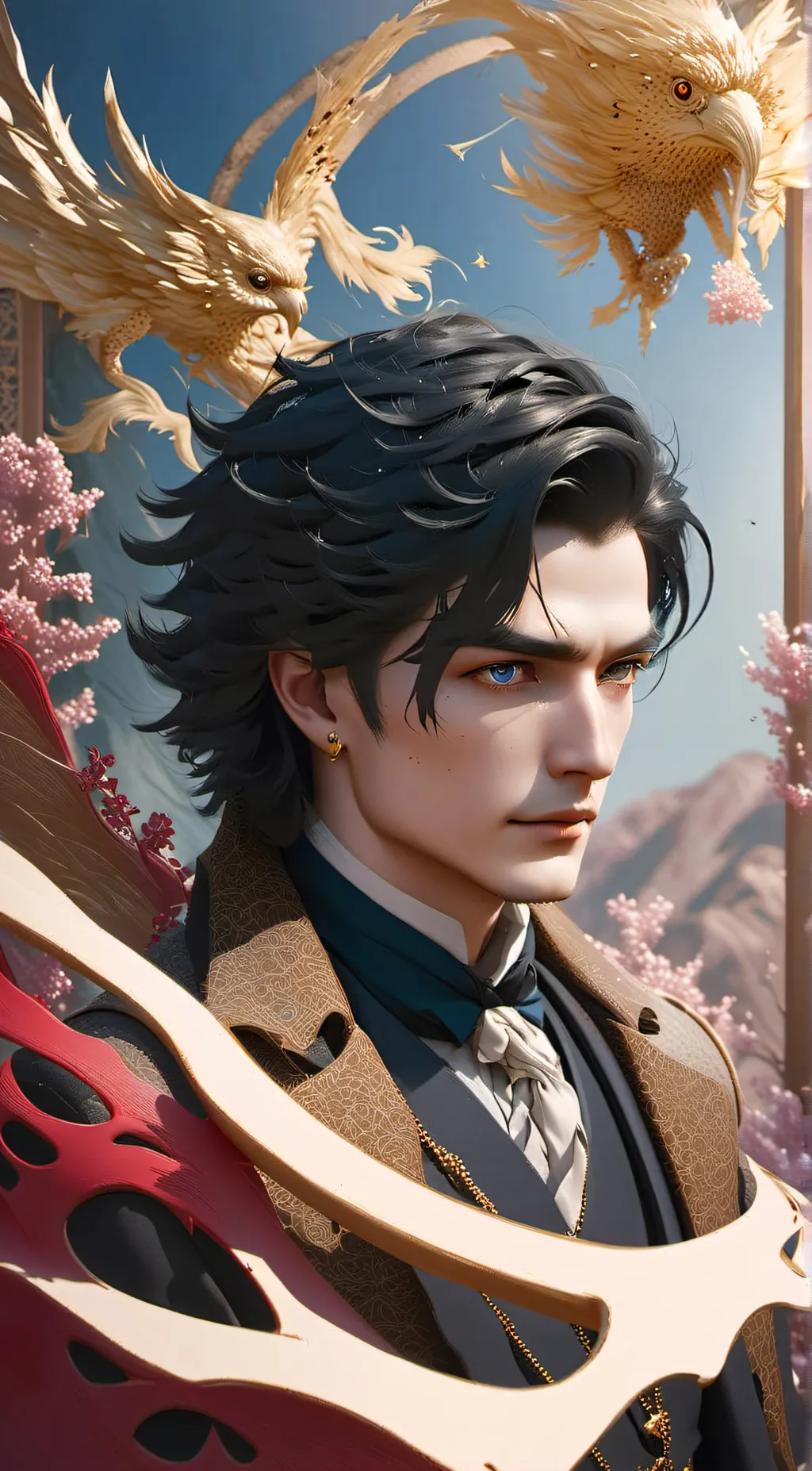 ai character: Asterios  background