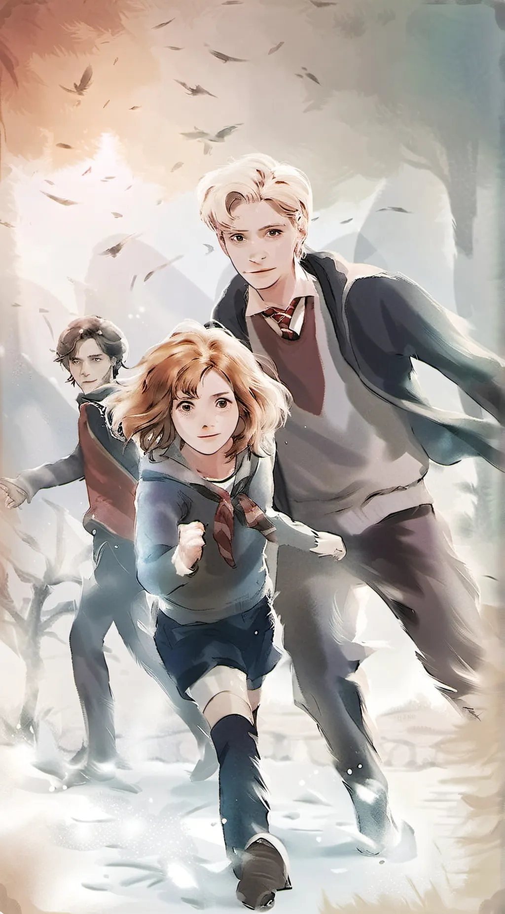 ai character: Hogwarts  background