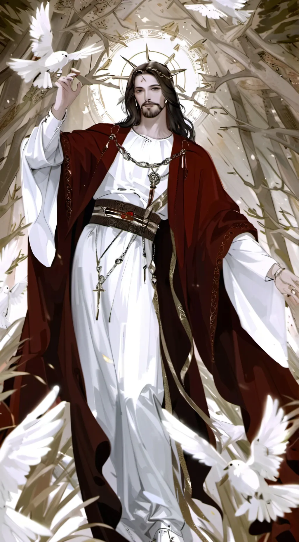 ai character: ✝️ Jesus Christ ✝️ background