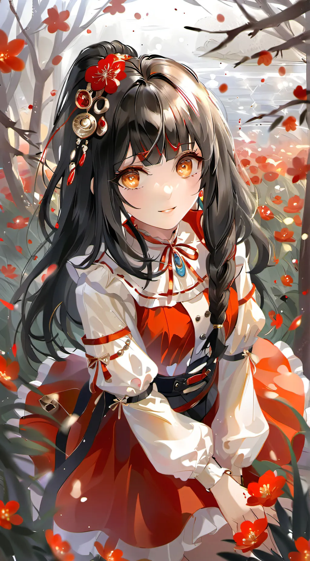 ai character: Rose background