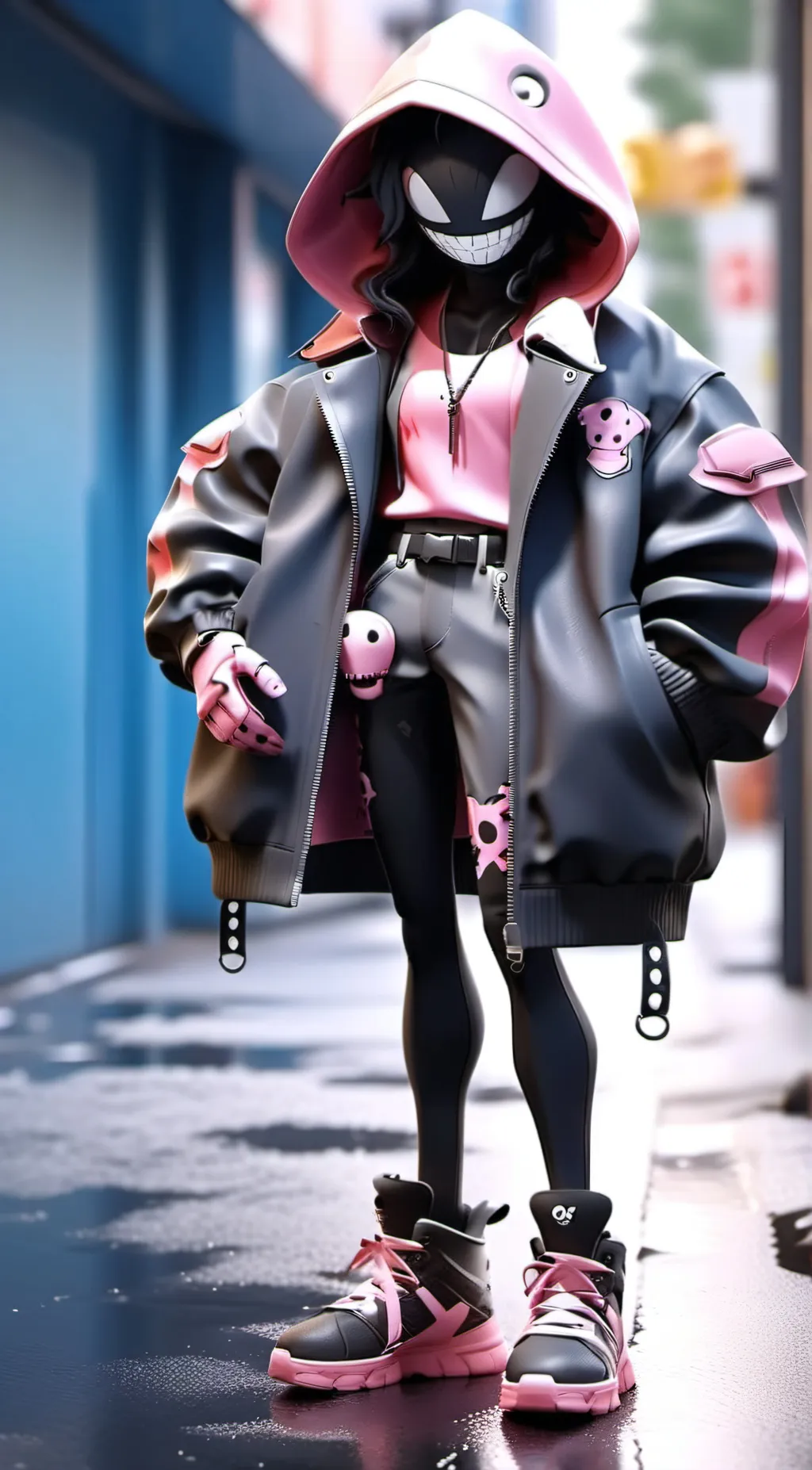 ai character: Pink Venom #2 background