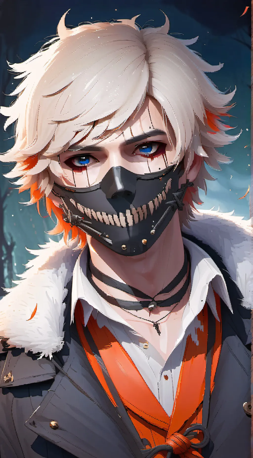 ai character: Masky background