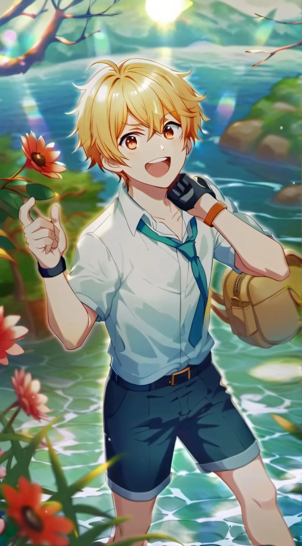 ai character: Tsukasa Tenma background