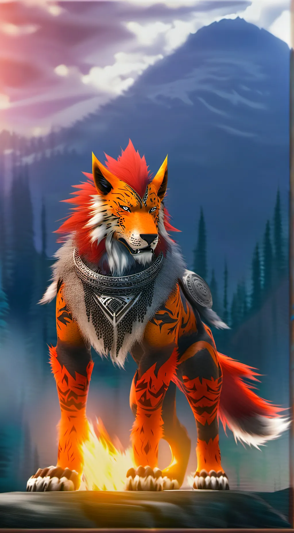 ai character: Nanaki (Red XIII) background