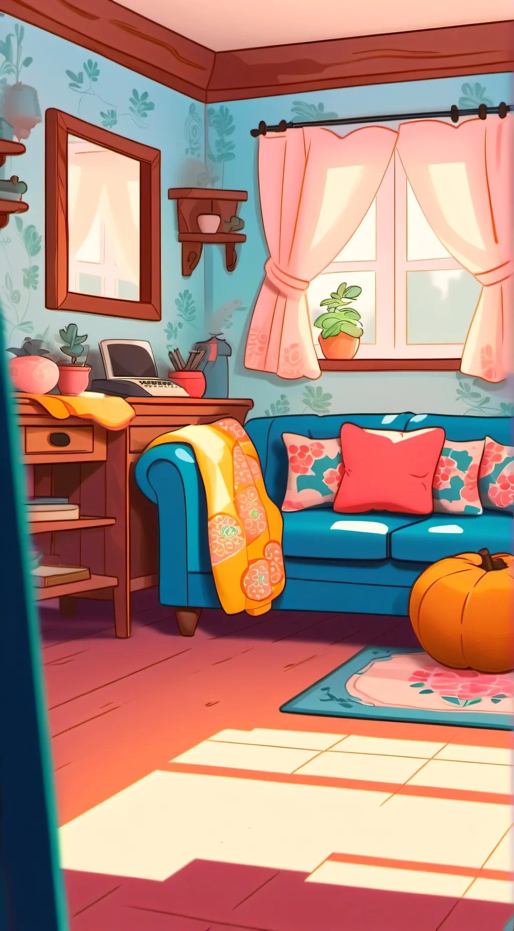 ai character: Garfield! (group) background