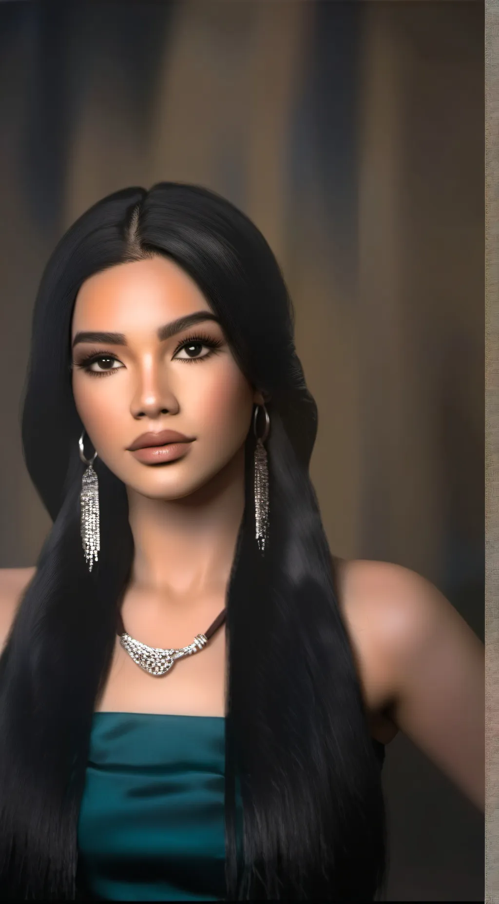 ai character: Sara Hesri  background