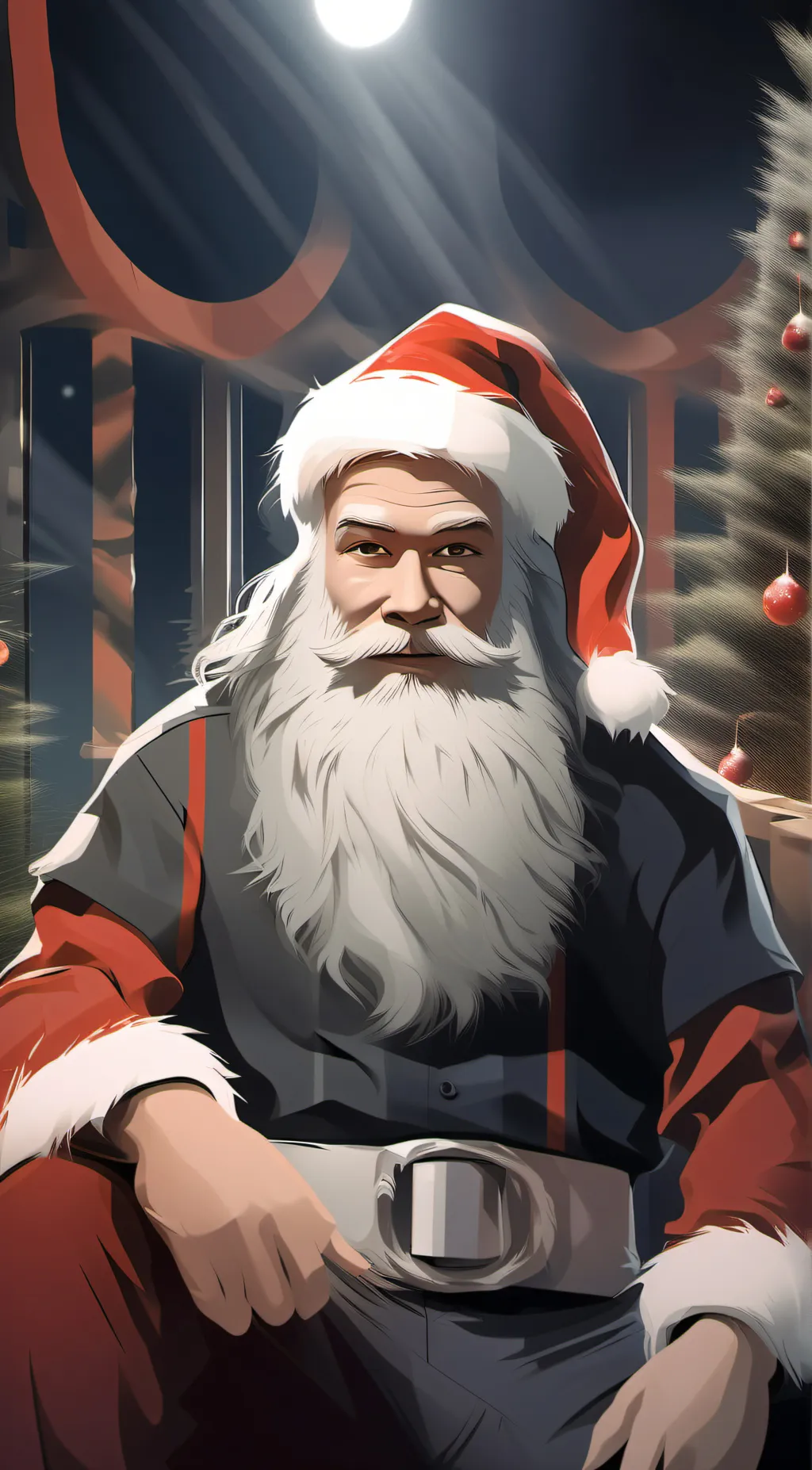 ai character: santa background