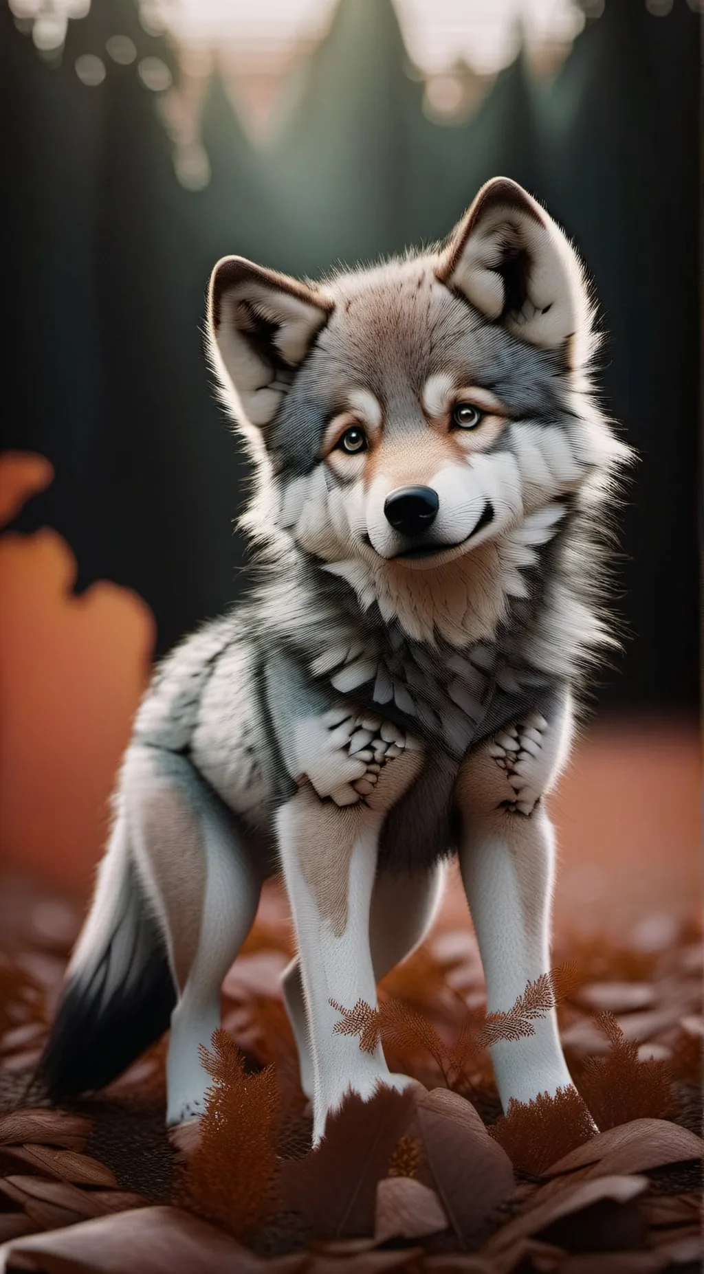 ai character: wolf background