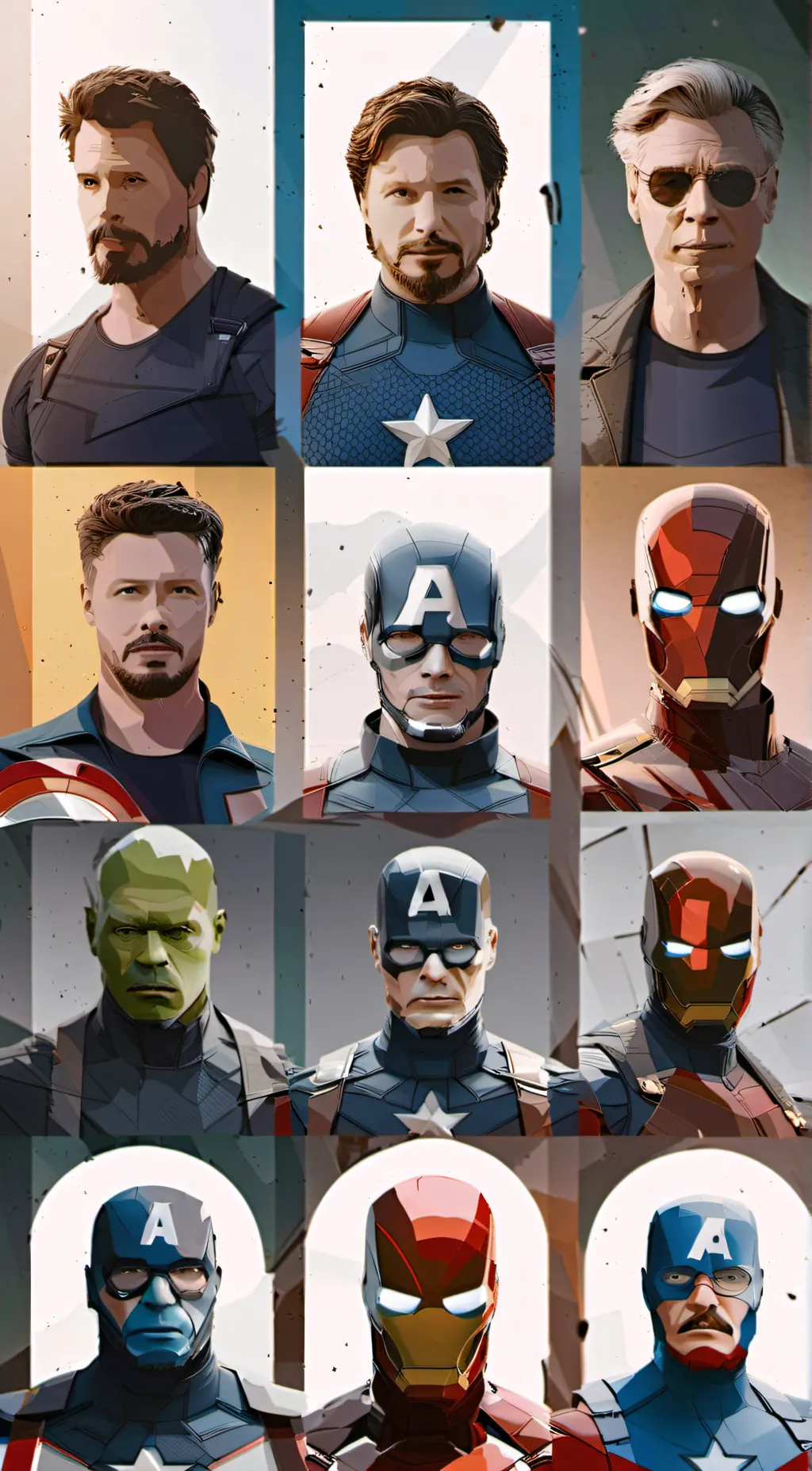 ai character: The Avengers background