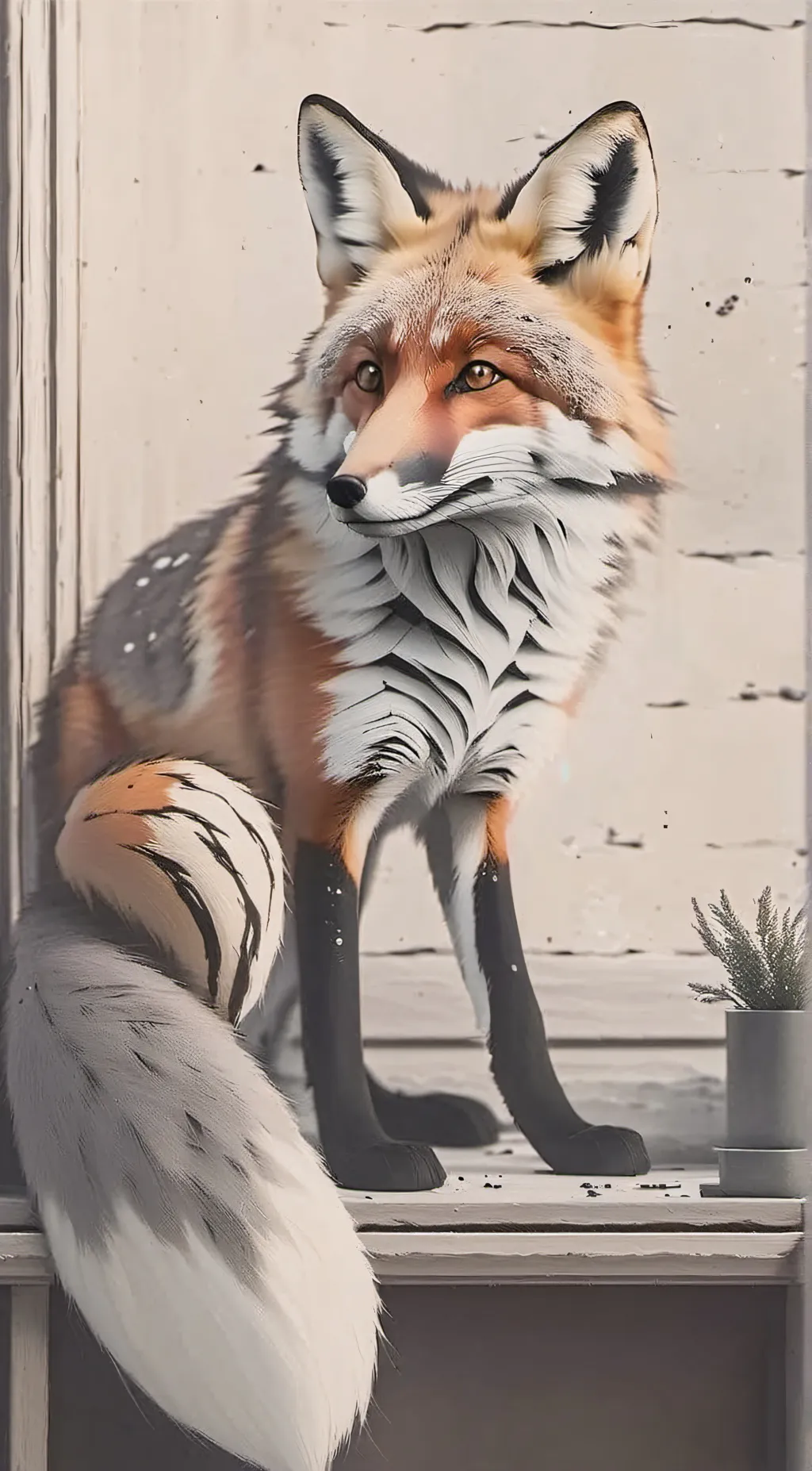 ai character: Fox background