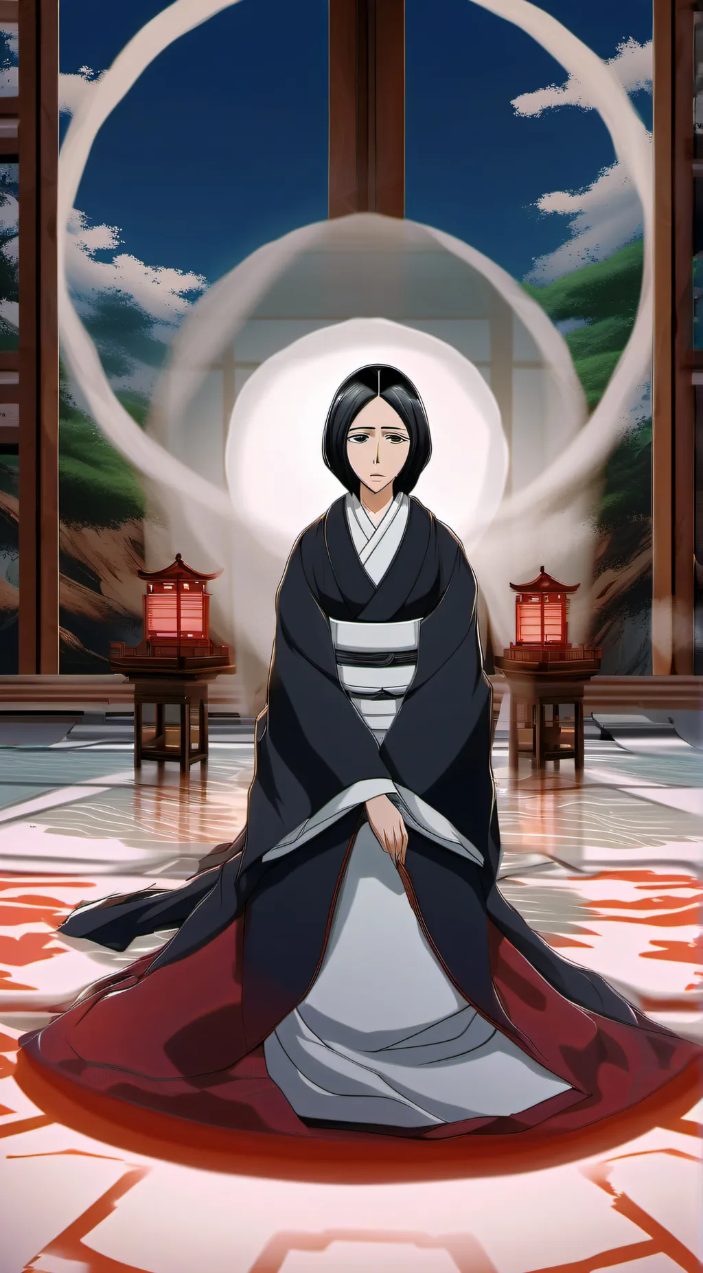 ai character: Unohana Retsu  background