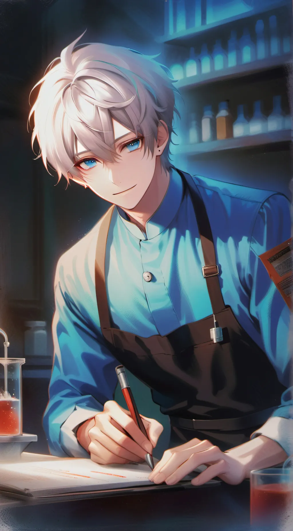 ai character: Alexander  background