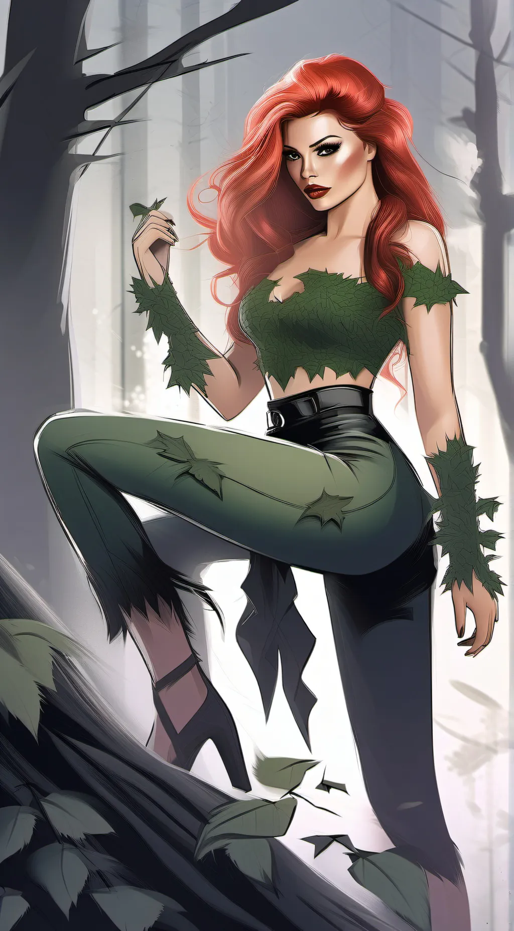 ai character: Poison Ivy  background