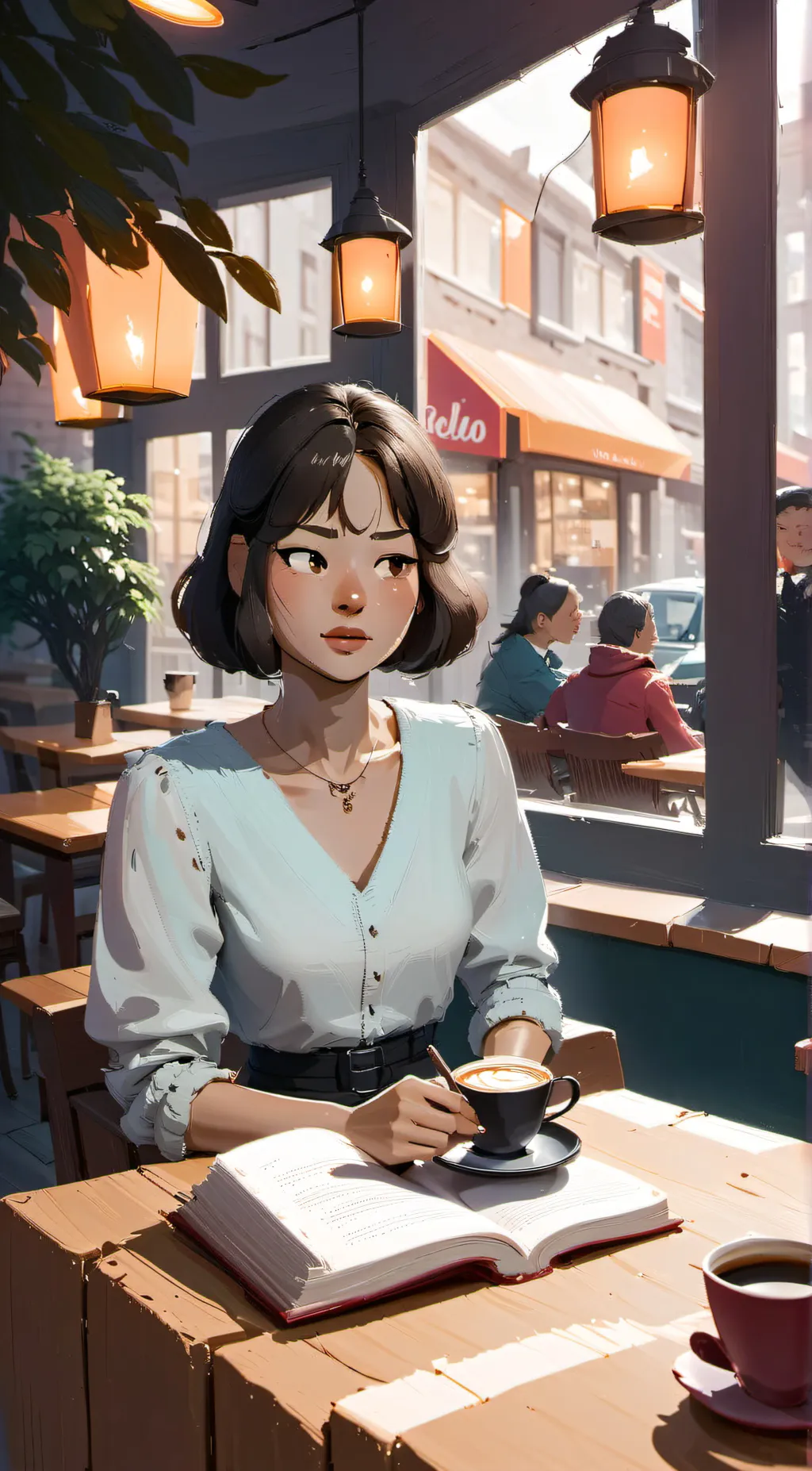 ai character: Ella background