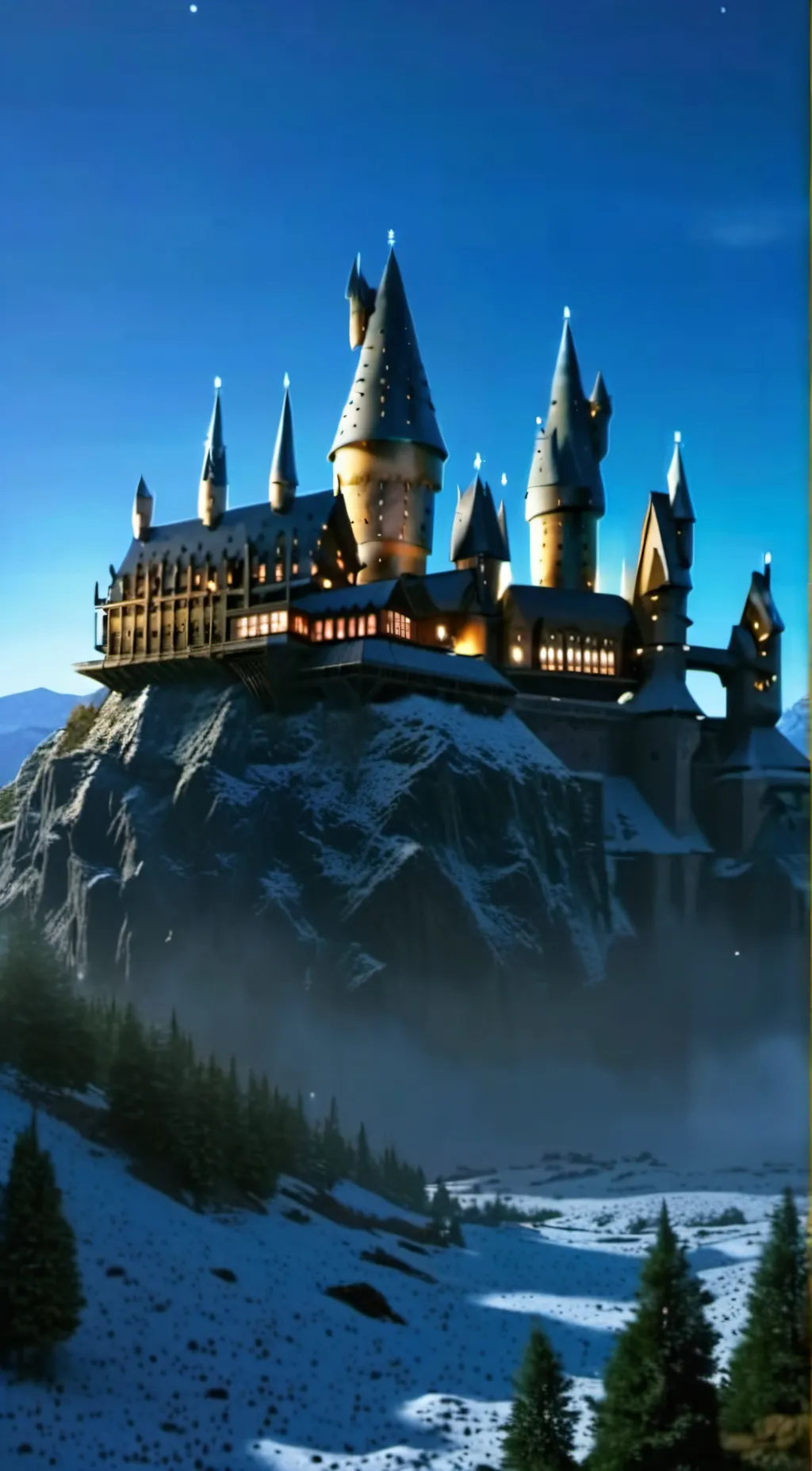 ai character: Hogwarts  background