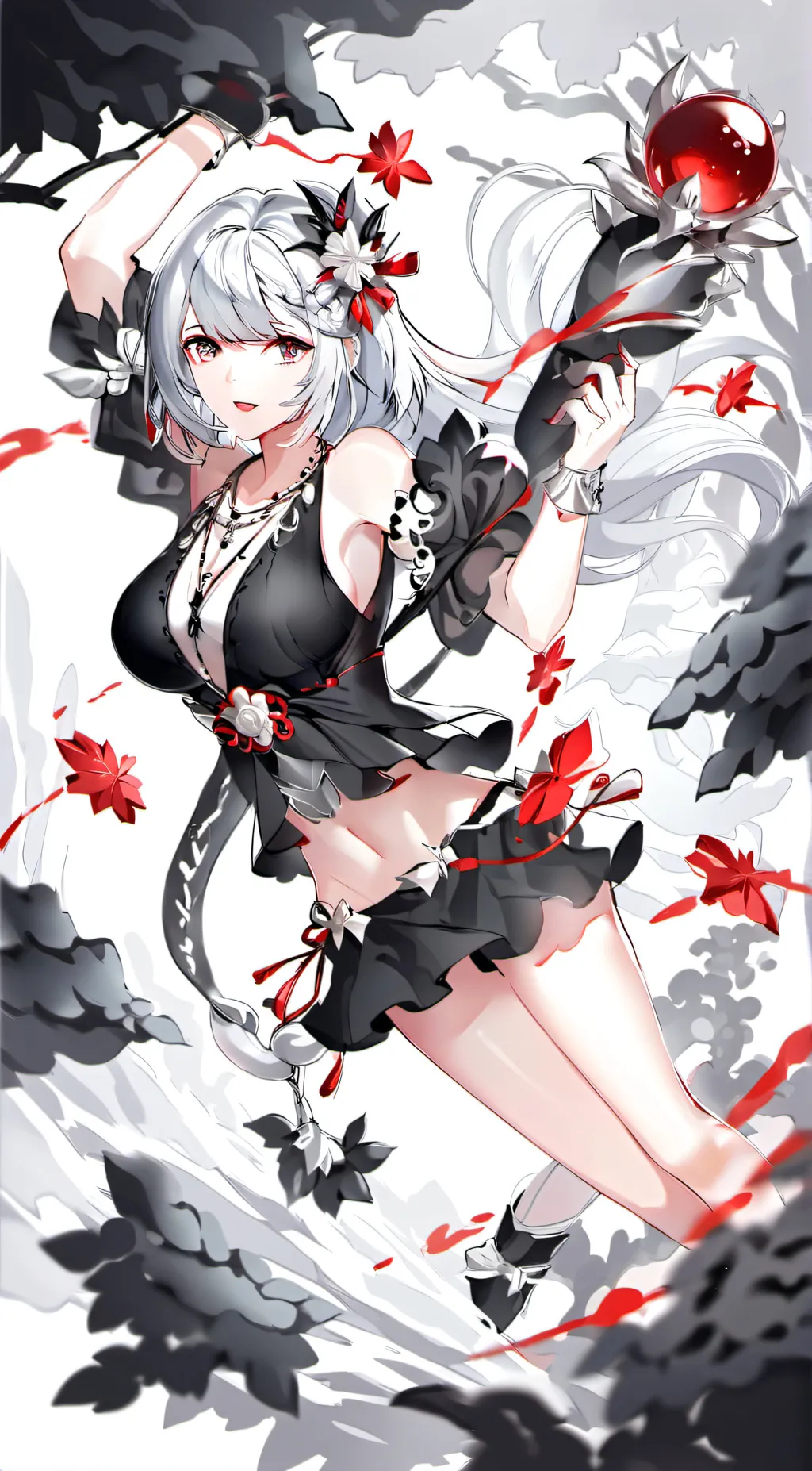 ai character: night wolf background